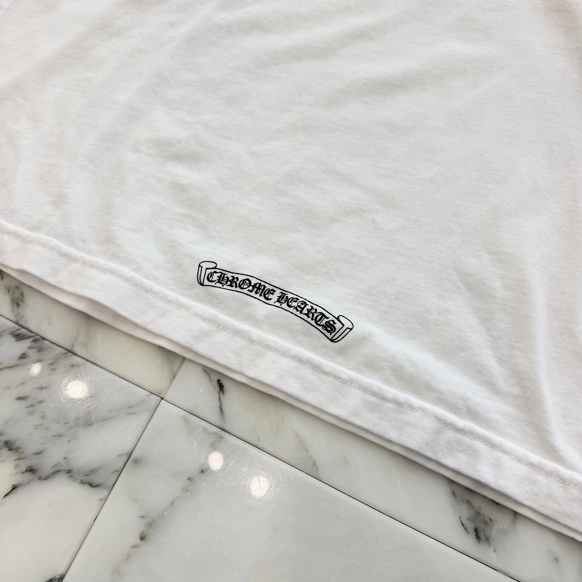 CHROME HEARTS Back Scroll Label Logo Long Sleeve Tee Size L クロムハーツ バックスクロールラベルロゴ ロングスリーブTシャツ サイズL