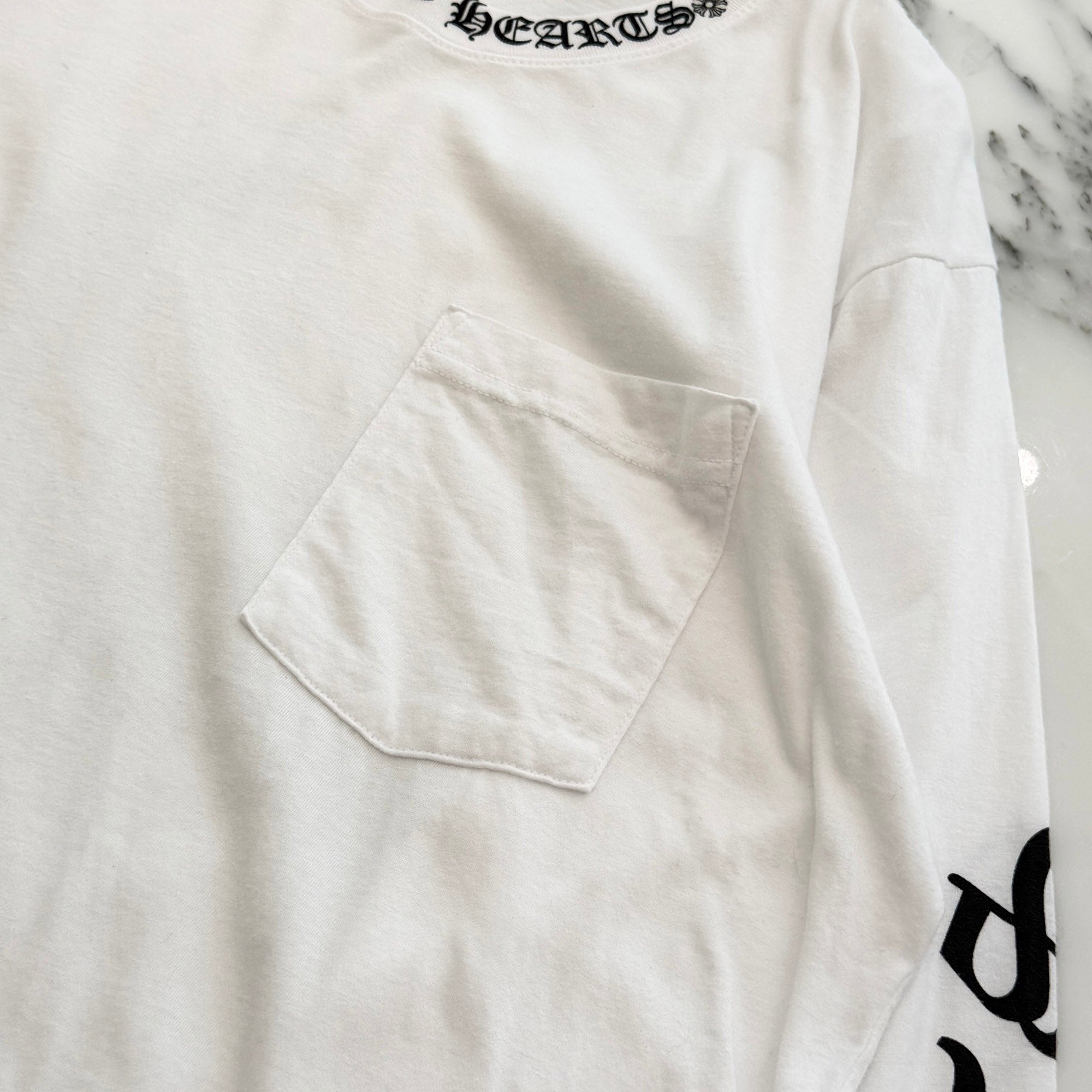 CHROME HEARTS Neck Logo Long Sleeve Tee Size L クロムハーツ ネックロゴ ロングスリーブTシャツ サイズL