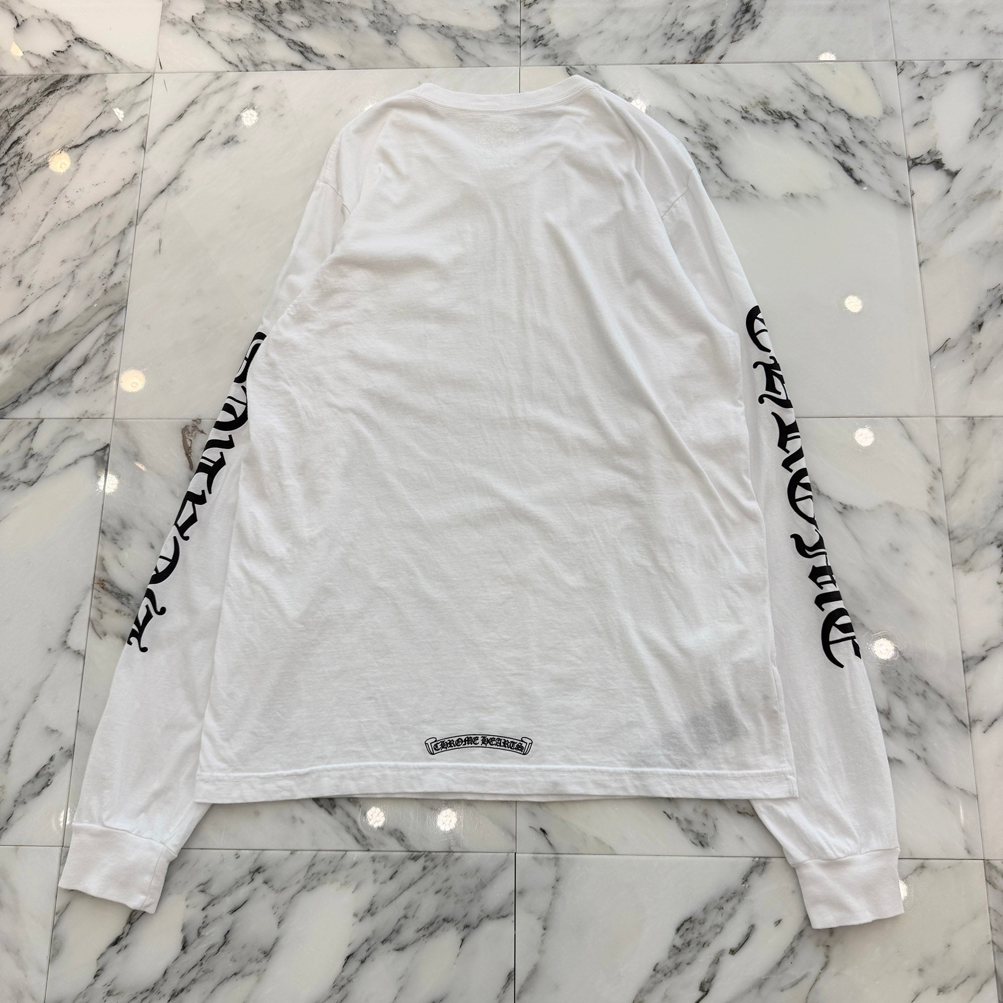 CHROME HEARTS Neck Logo Long Sleeve Tee Size L クロムハーツ ネックロゴ ロングスリーブTシャツ サイズL
