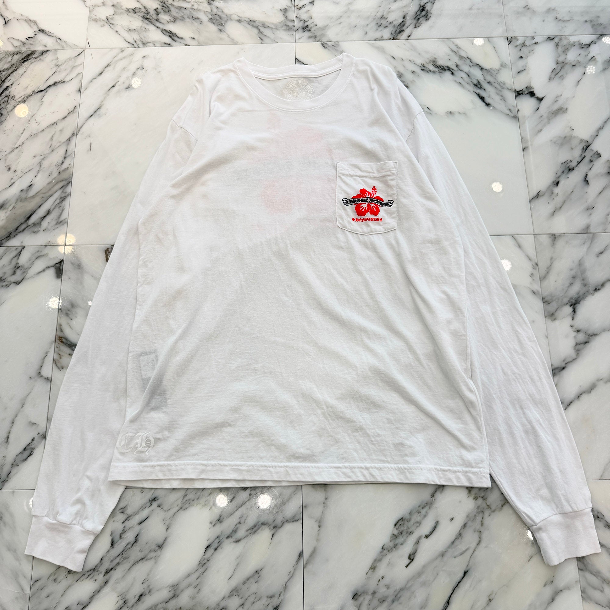 CHROME HEARTS Honolulu Limited Back Scroll Logo Long Sleeve Tee Size XL クロムハーツ ホノルル限定 バックスクロールロゴ ロングスリーブTシャツ サイズXL