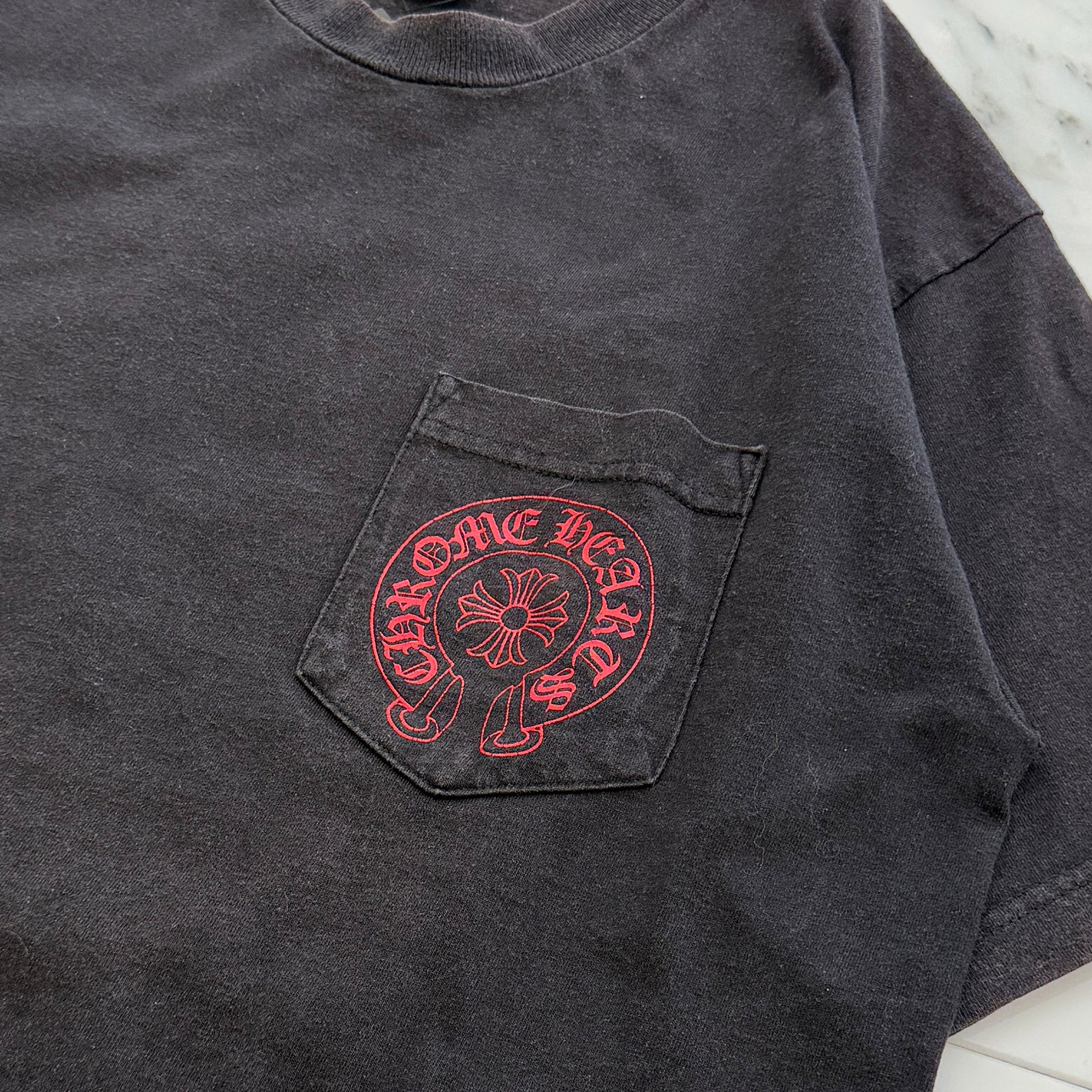 CHROME HEARTS Horseshoe on Floral Cross Snowflake Print Tee Size L クロムハーツ ホースシュー オン フローラルクロス スノーフレーク プリント Tシャツ サイズL