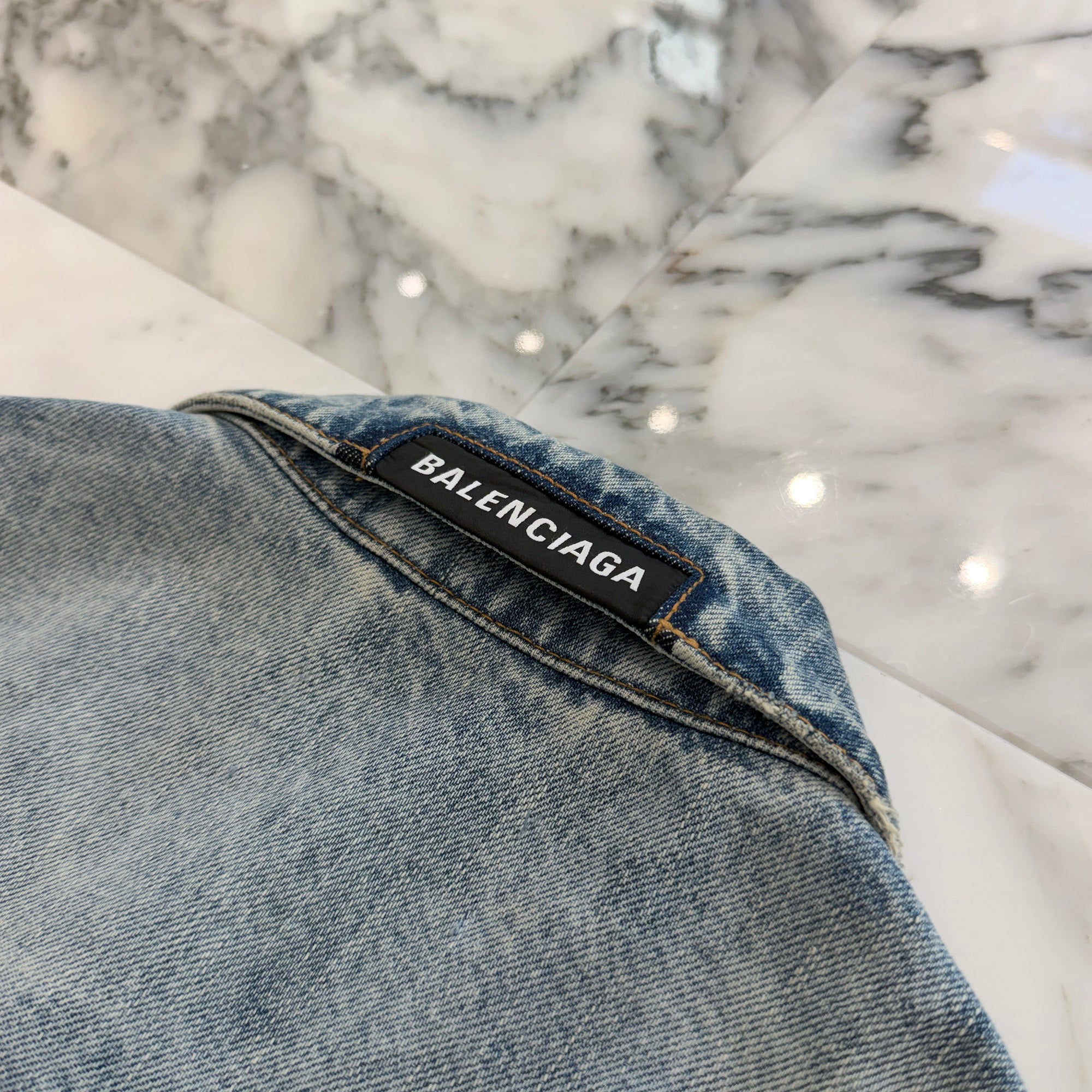 BALENCIAGA 2024AW Oversized Denim Tracker Jacket 681690 TRW55 Size 3 バレンシアガオーバーサイズ デニムトラッカージャケット サイズ3