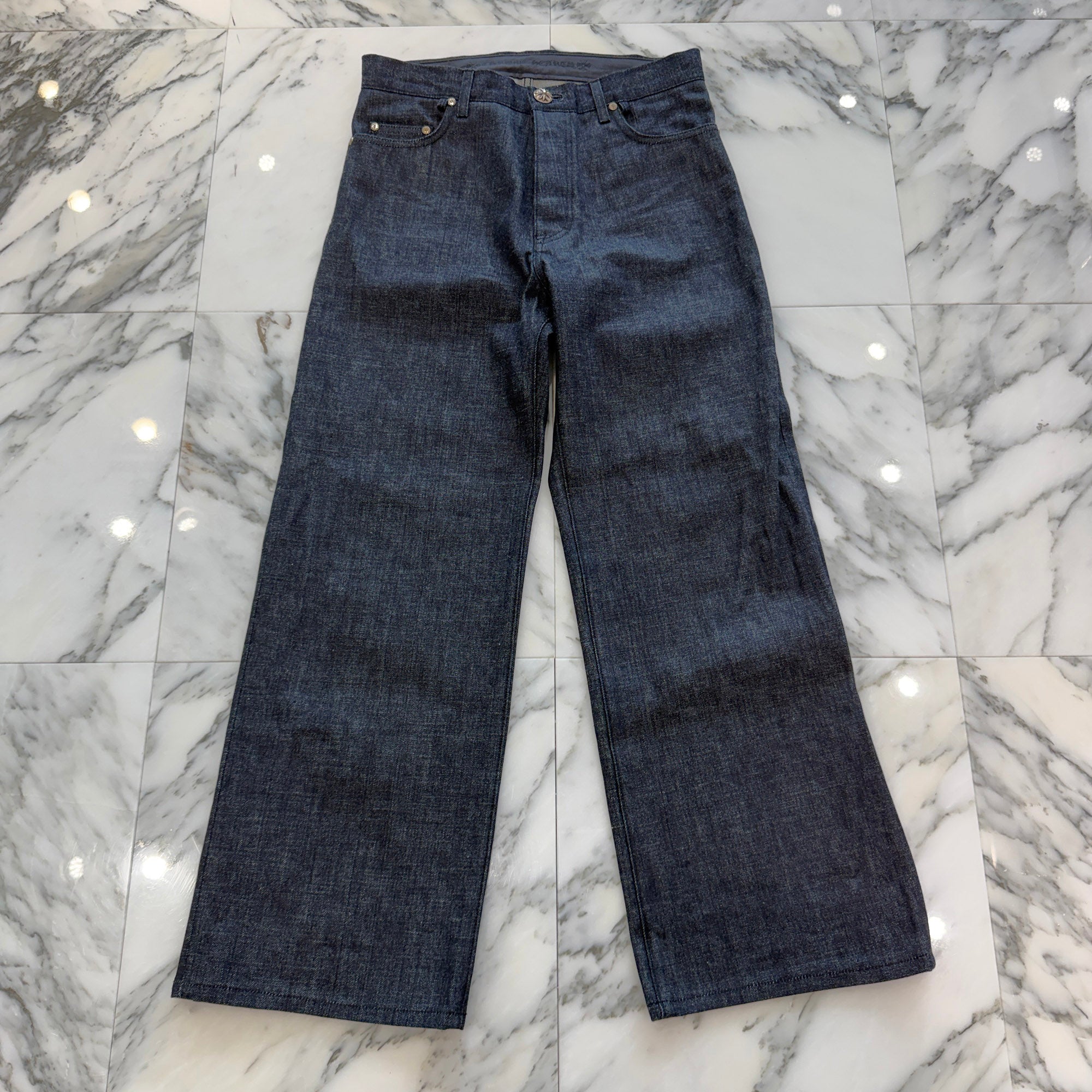 CHROME HEARTS KS FIT Cross Ball Button Denim Pants Size 30 クロムハーツ KSフィット クロスボールボタン デニムパンツ サイズ30