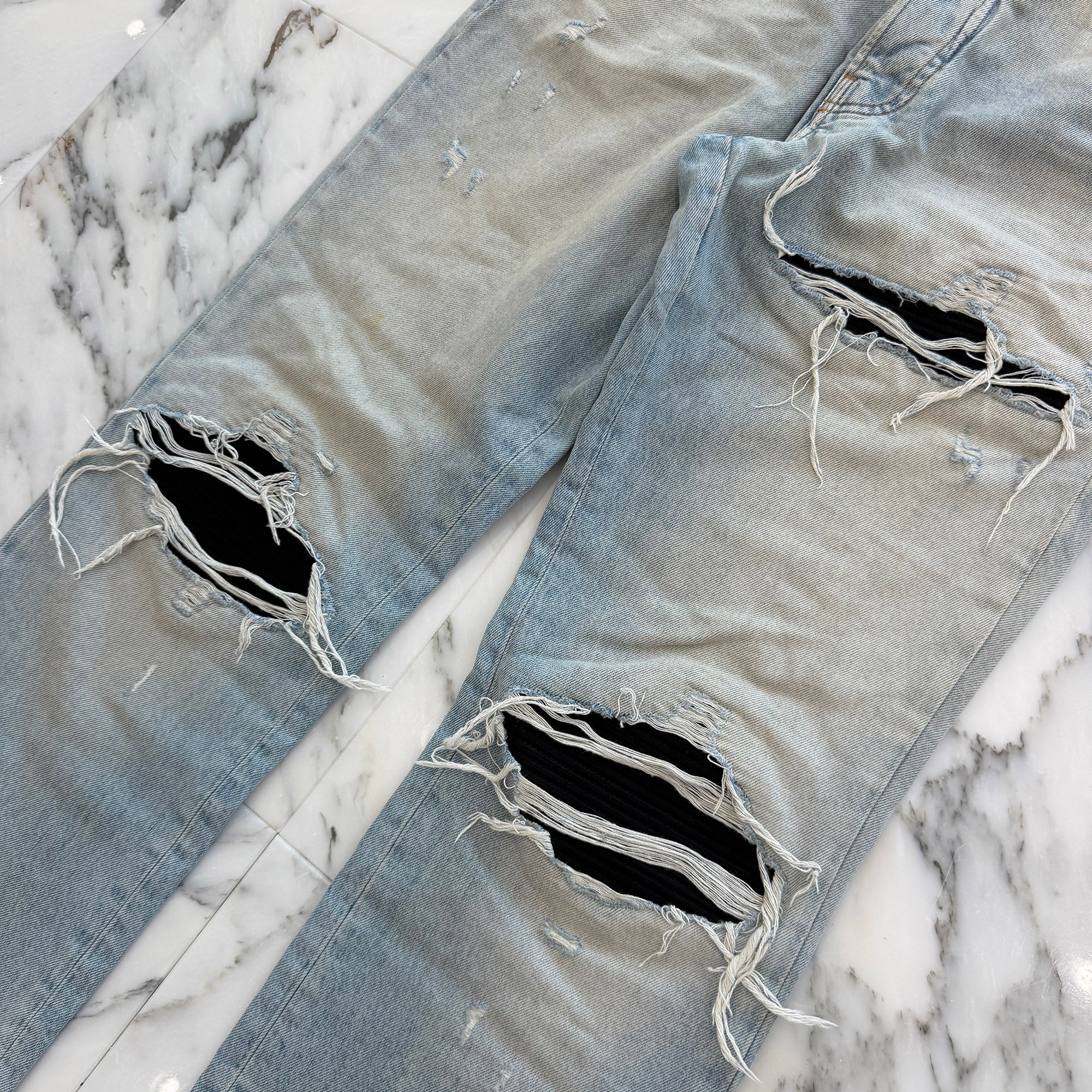 AMIRI 2026AW Distressed Straight Leg Flared Denim Pants Size 30 アミリ デストロイド ストレート フレア デニムパンツ サイズ30