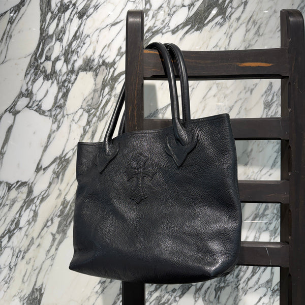 CHROME HEARTS 1 Cross Leather Patch FS Leather Tote Bag クロムハーツ 1クロス レザーパッチ FS レザートートバッグ