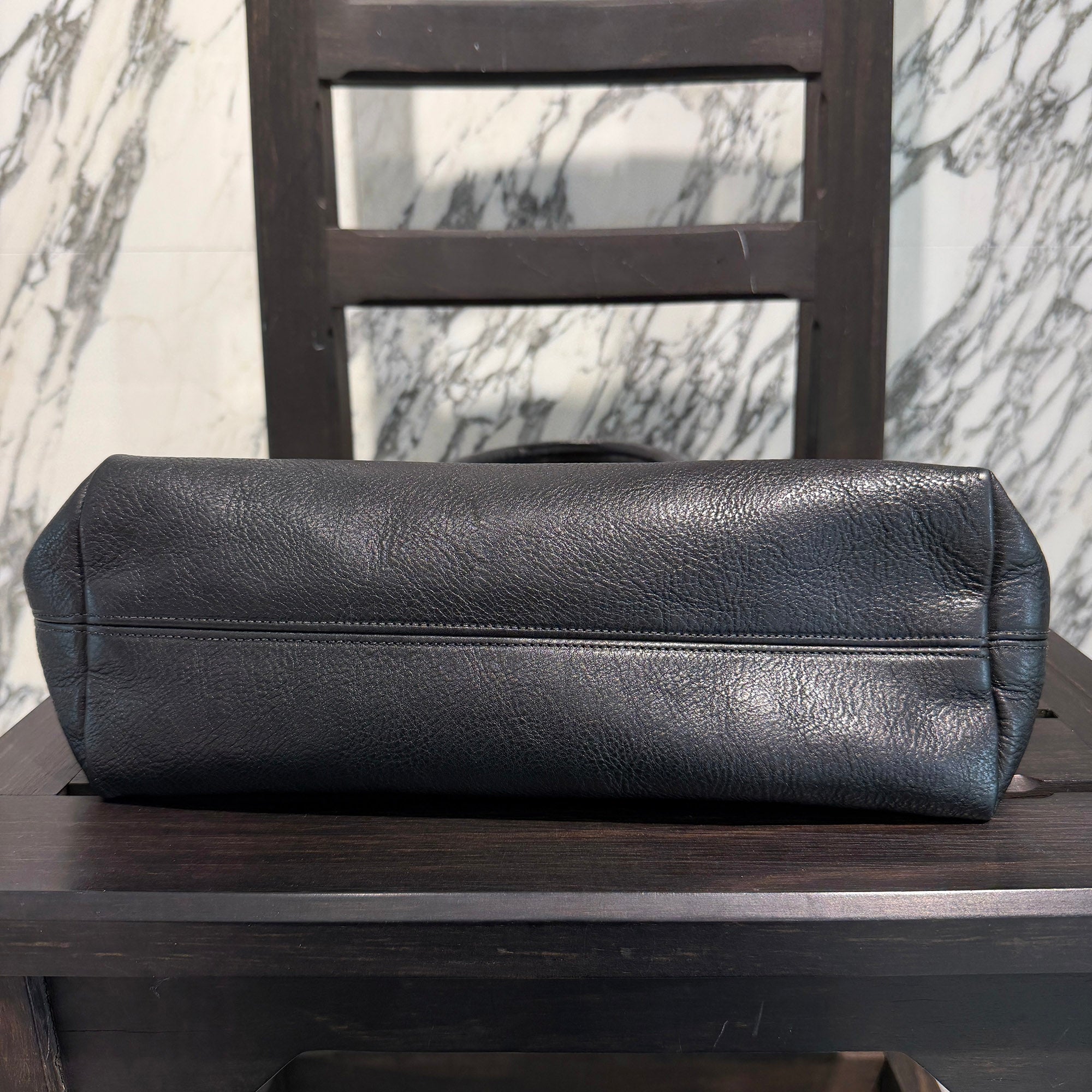 CHROME HEARTS 1 Cross Leather Patch FS Leather Tote Bag クロムハーツ 1クロス レザーパッチ FS レザートートバッグ