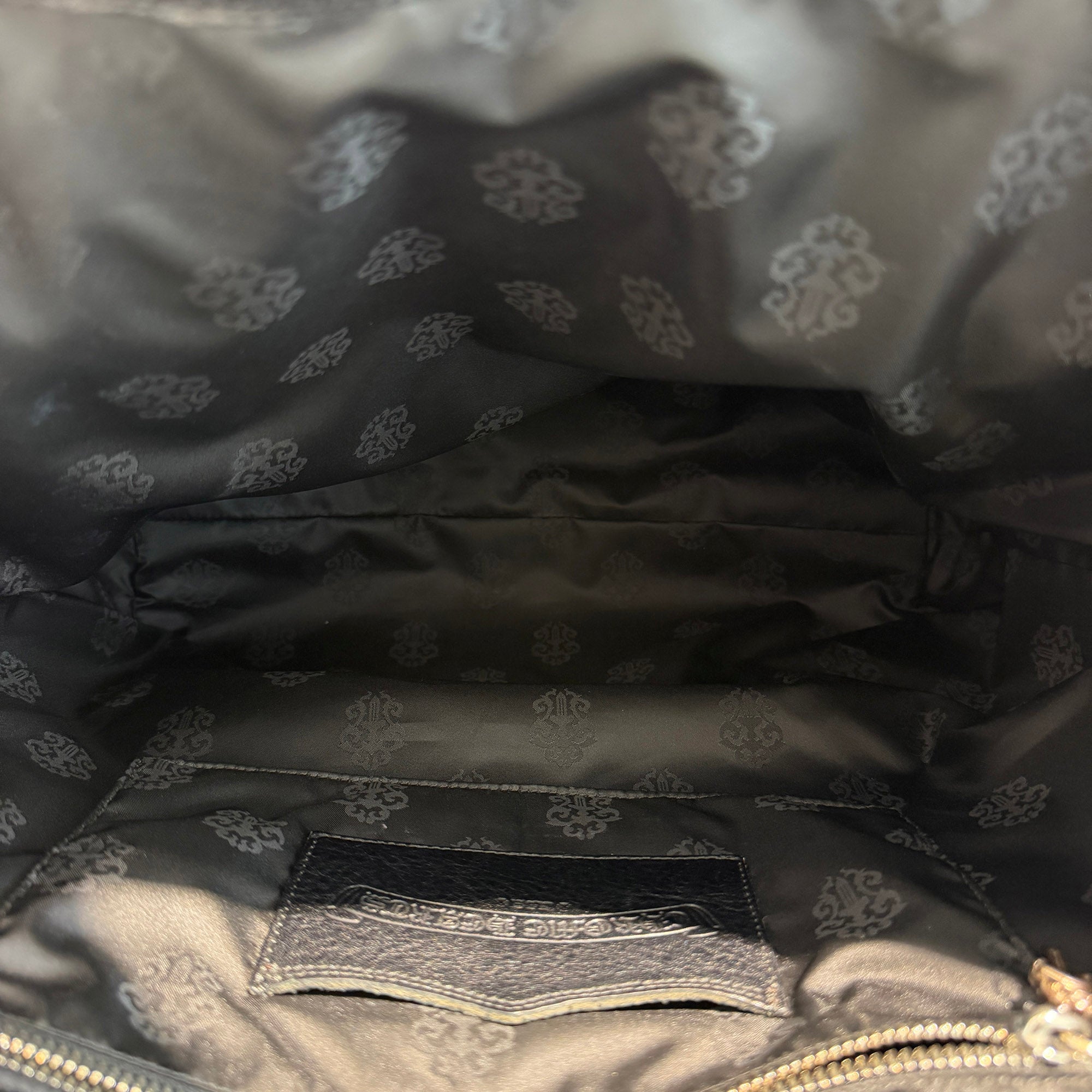 CHROME HEARTS 1 Cross Leather Patch FS Leather Tote Bag クロムハーツ 1クロス レザーパッチ FS レザートートバッグ