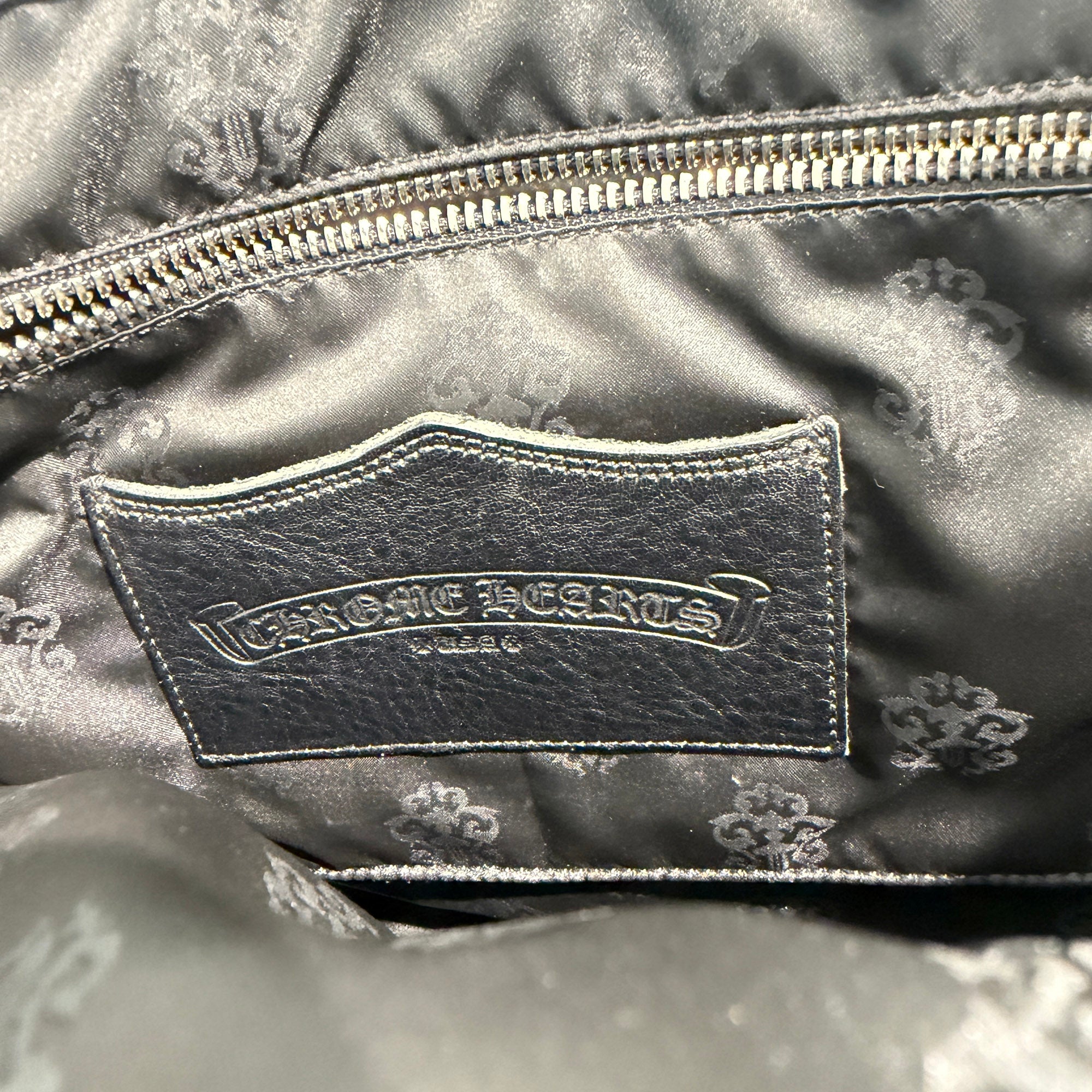 CHROME HEARTS 1 Cross Leather Patch FS Leather Tote Bag クロムハーツ 1クロス レザーパッチ FS レザートートバッグ