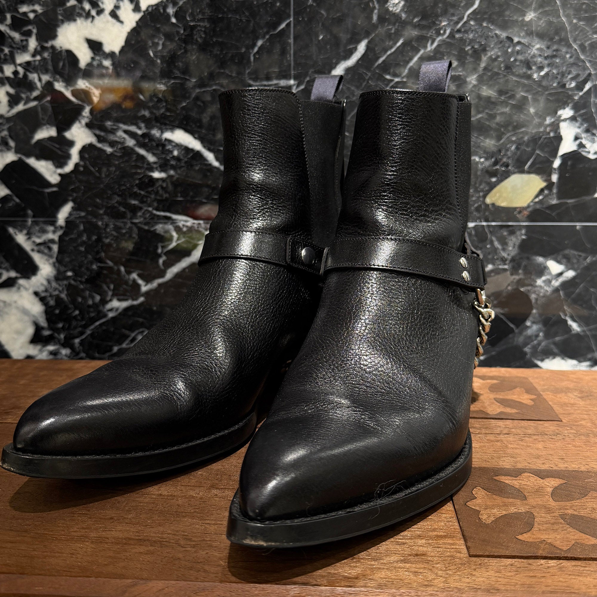 CELINE 2019AW Camargue Biker Chelsea Boots 358513808C.38NO Size 44 (約29.0cm) セリーヌ カマルグ バイカーチェルシーブーツ サイズ44 (約29.0cm)