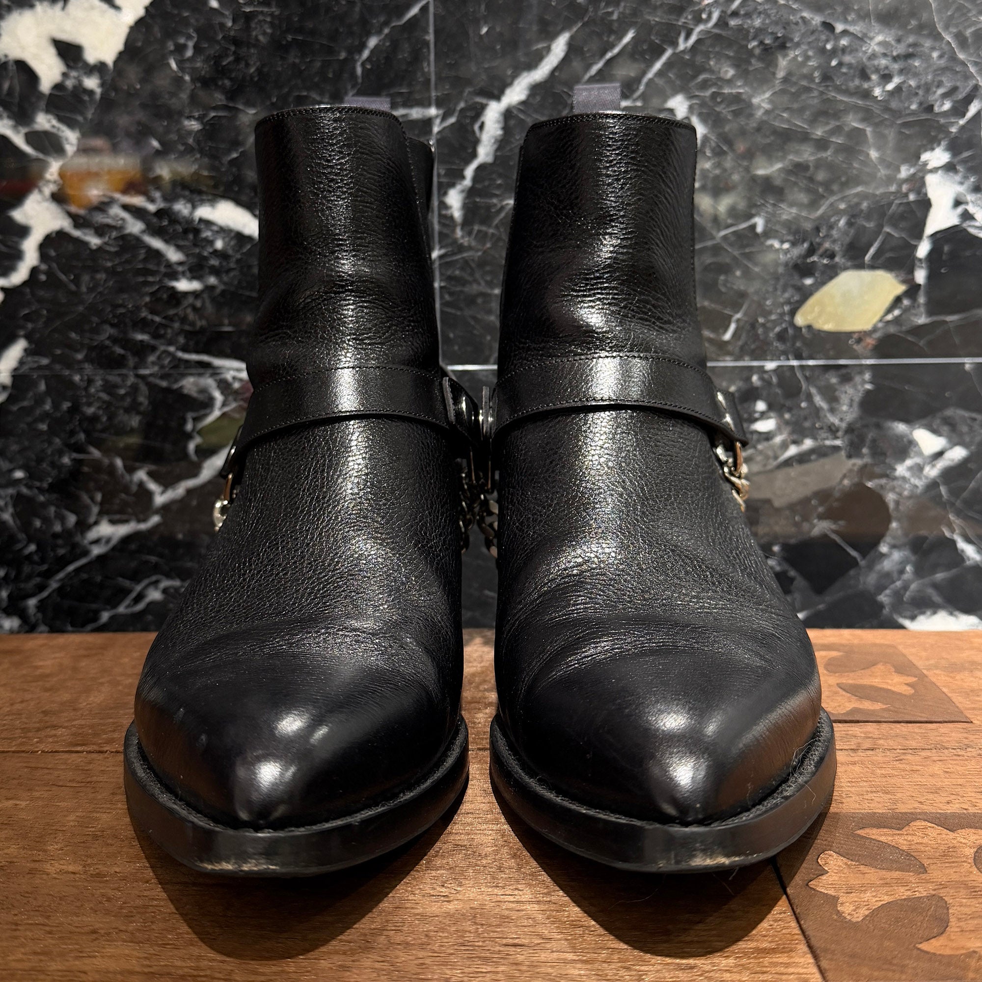 CELINE 2019AW Camargue Biker Chelsea Boots 358513808C.38NO Size 44 (約29.0cm) セリーヌ カマルグ バイカーチェルシーブーツ サイズ44 (約29.0cm)