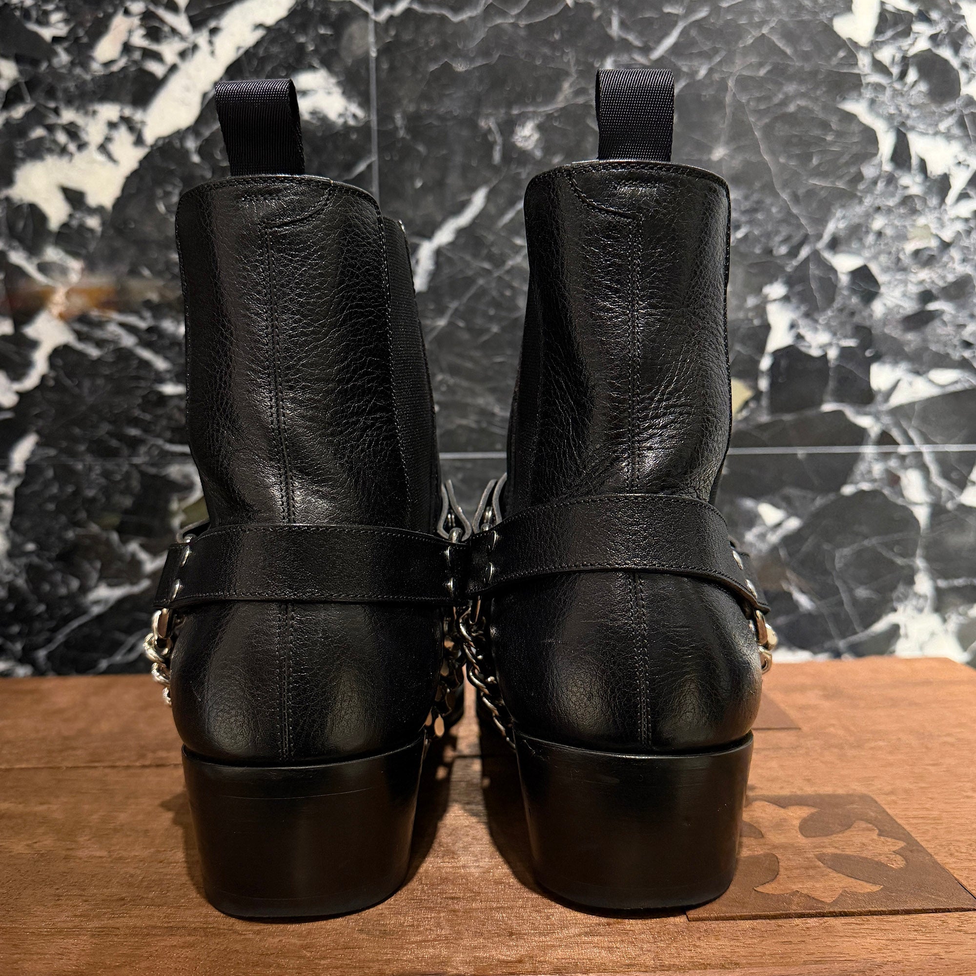 CELINE 2019AW Camargue Biker Chelsea Boots 358513808C.38NO Size 44 (約29.0cm) セリーヌ カマルグ バイカーチェルシーブーツ サイズ44 (約29.0cm)