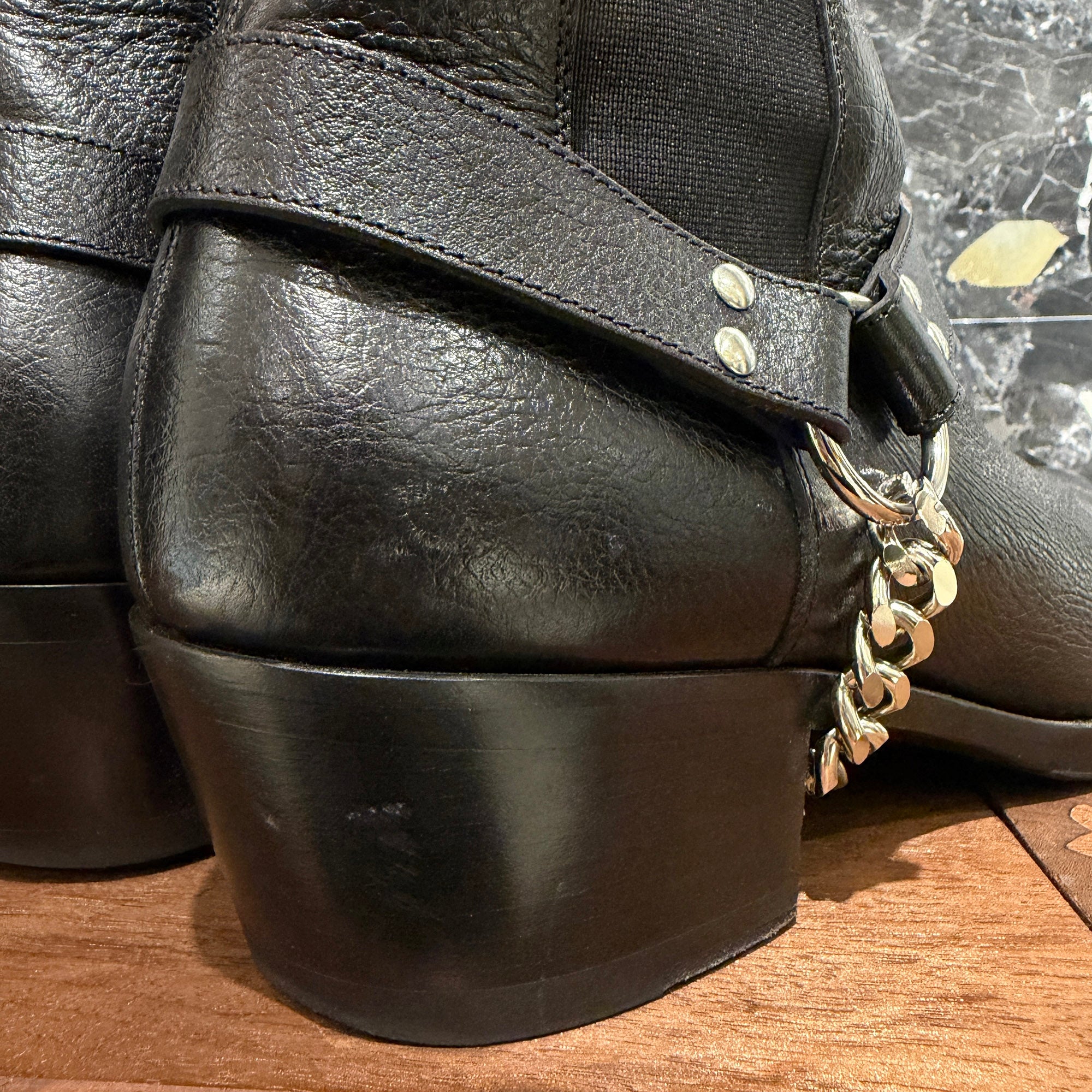 CELINE 2019AW Camargue Biker Chelsea Boots 358513808C.38NO Size 44 (約29.0cm) セリーヌ カマルグ バイカーチェルシーブーツ サイズ44 (約29.0cm)
