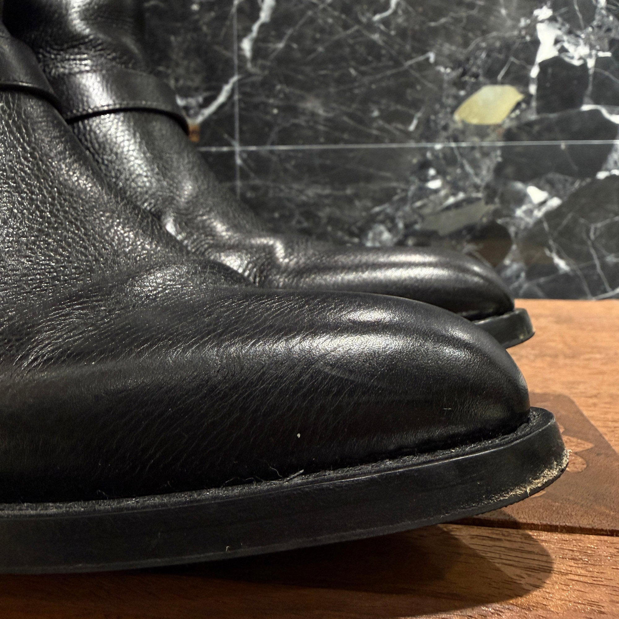 CELINE 2019AW Camargue Biker Chelsea Boots 358513808C.38NO Size 44 (約29.0cm) セリーヌ カマルグ バイカーチェルシーブーツ サイズ44 (約29.0cm)