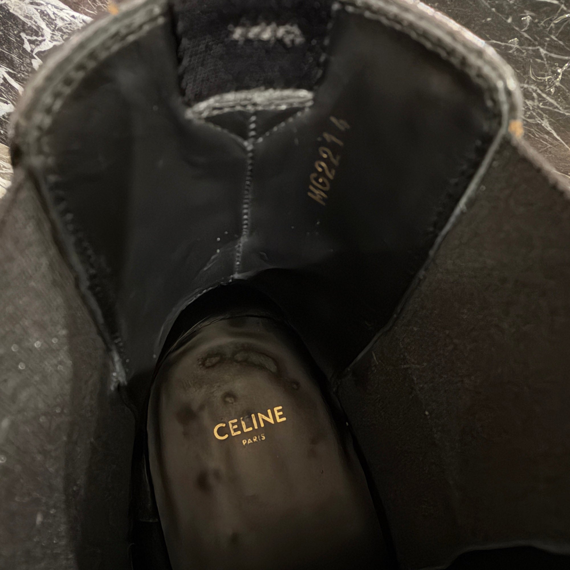 CELINE 2019AW Camargue Biker Chelsea Boots 358513808C.38NO Size 44 (約29.0cm) セリーヌ カマルグ バイカーチェルシーブーツ サイズ44 (約29.0cm)