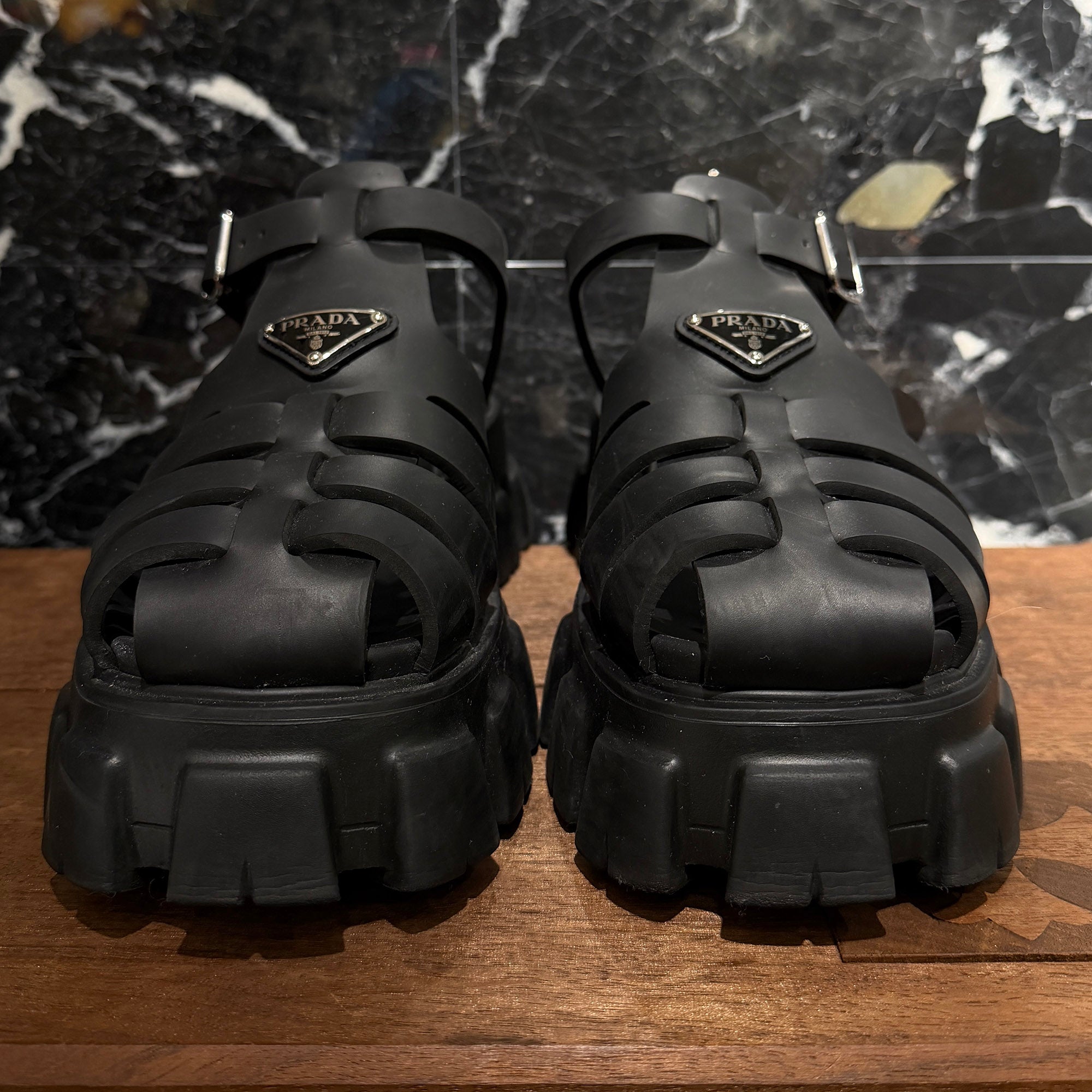 PRADA 2022SS Monolith Rubber Sandals 2X3083_3LKK_F0002 Size 10 (約29.0cm) プラダ モノリス ラバーサンダル サイズ10 (約29.0cm)
