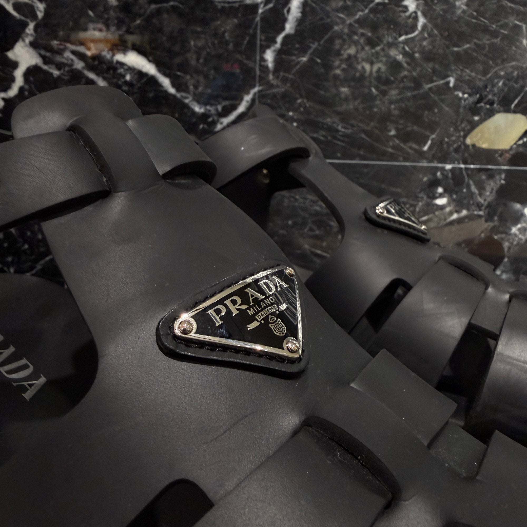 PRADA 2022SS Monolith Rubber Sandals 2X3083_3LKK_F0002 Size 10 (約29.0cm) プラダ モノリス ラバーサンダル サイズ10 (約29.0cm)