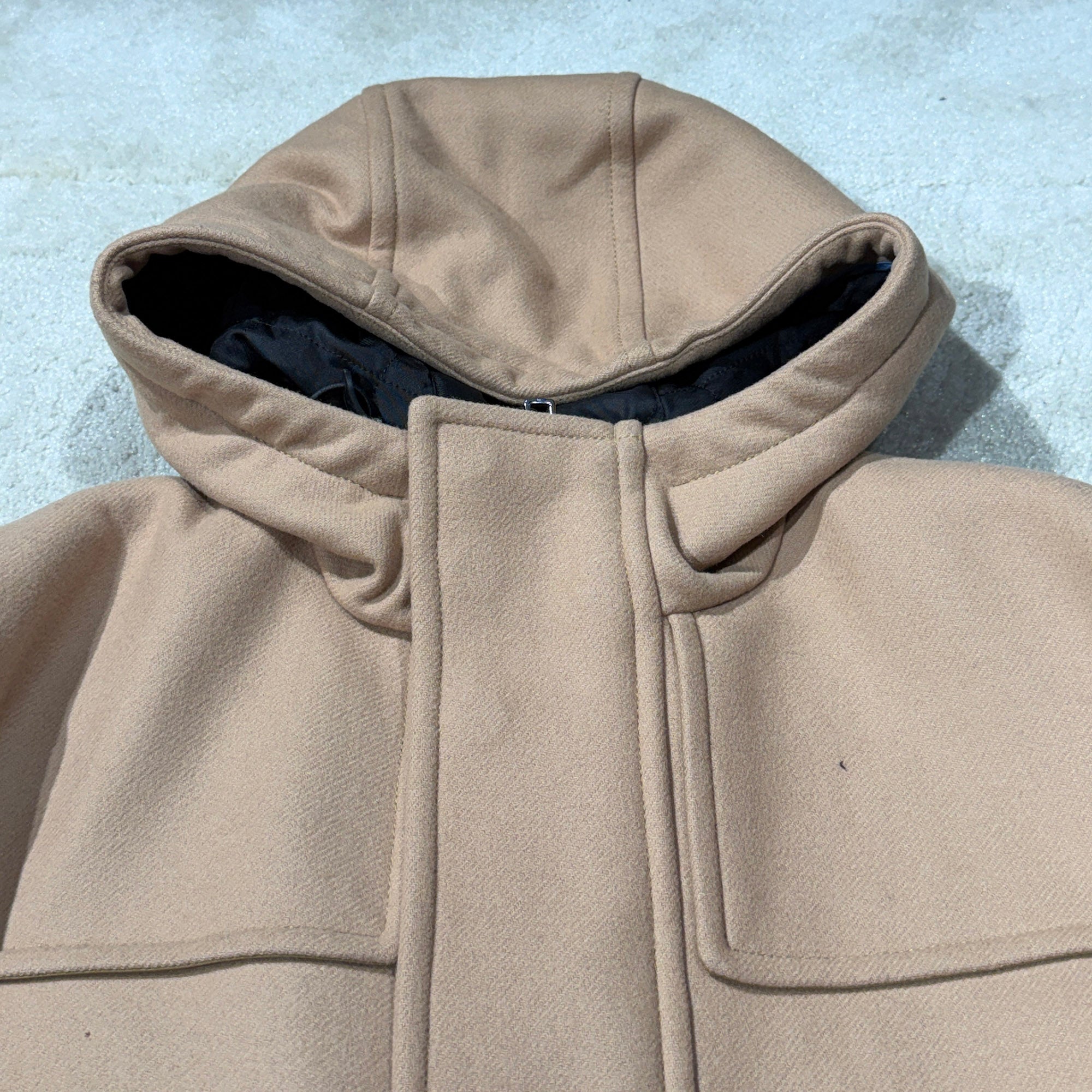 PRADA 2019AW Zip Up Wool Hooded Duffel Coat SGB131 S192 W3Q Size 52 プラダ ジップアップ ウール フーデッド ダッフルコート サイズ52