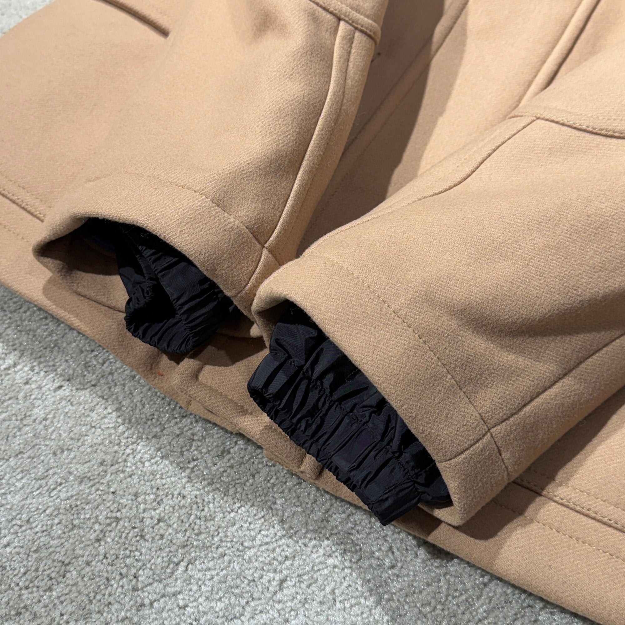 PRADA 2019AW Zip Up Wool Hooded Duffel Coat SGB131 S192 W3Q Size 52 プラダ ジップアップ ウール フーデッド ダッフルコート サイズ52
