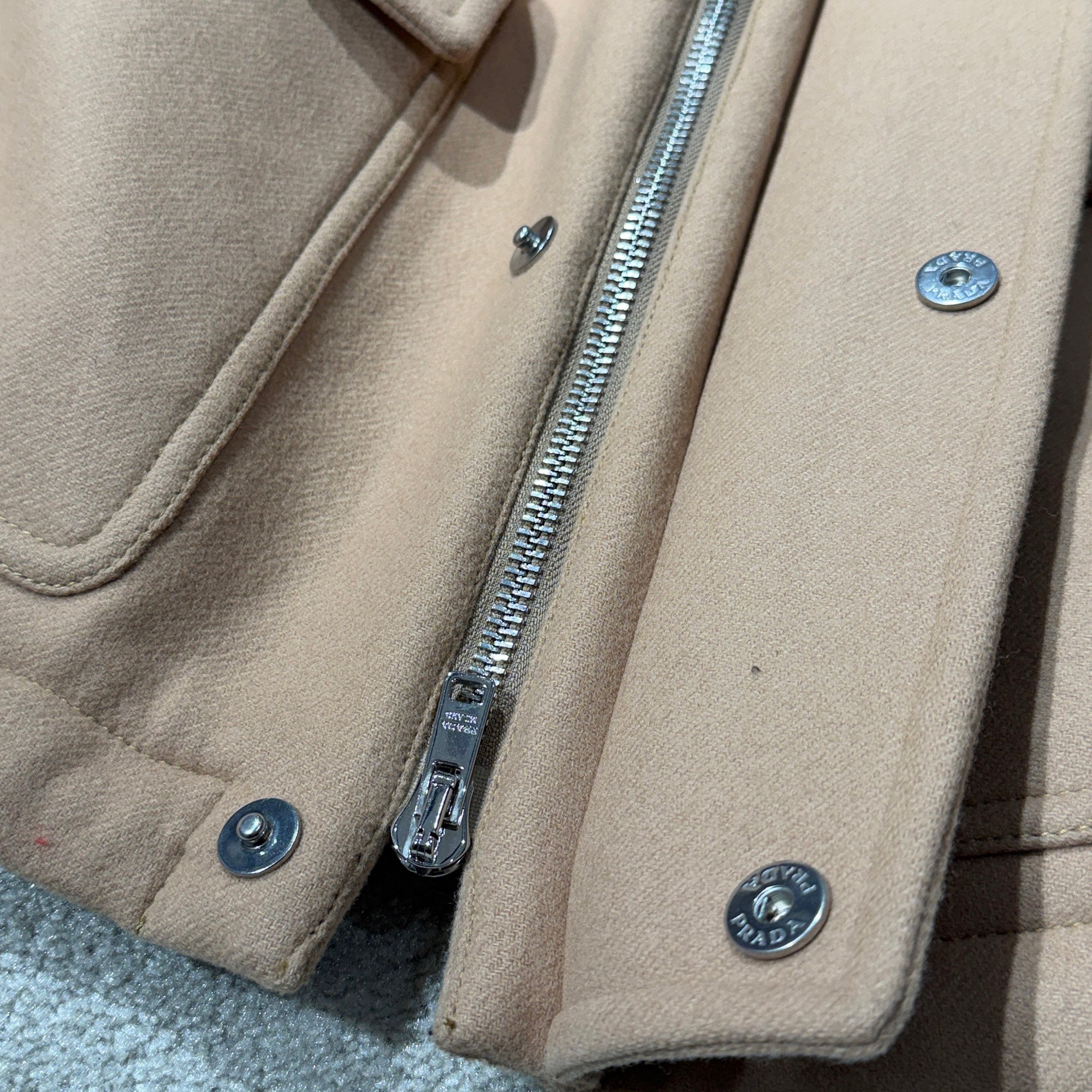 PRADA 2019AW Zip Up Wool Hooded Duffel Coat SGB131 S192 W3Q Size 52 プラダ ジップアップ ウール フーデッド ダッフルコート サイズ52
