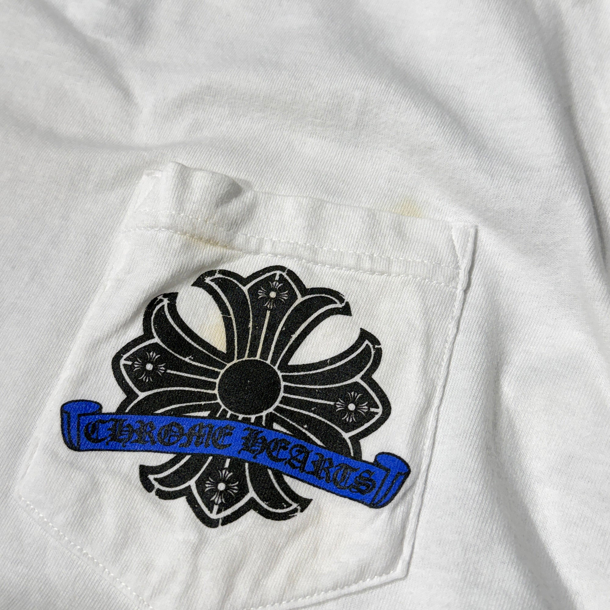 CHROME HEARTS Back Crack Horseshoe Print CH Plus Logo Long Sleeve Tee Size L クロムハーツ バック クラック ホースシュープリント CHプラス ロゴ ロングスリーブ Tシャツ サイズL