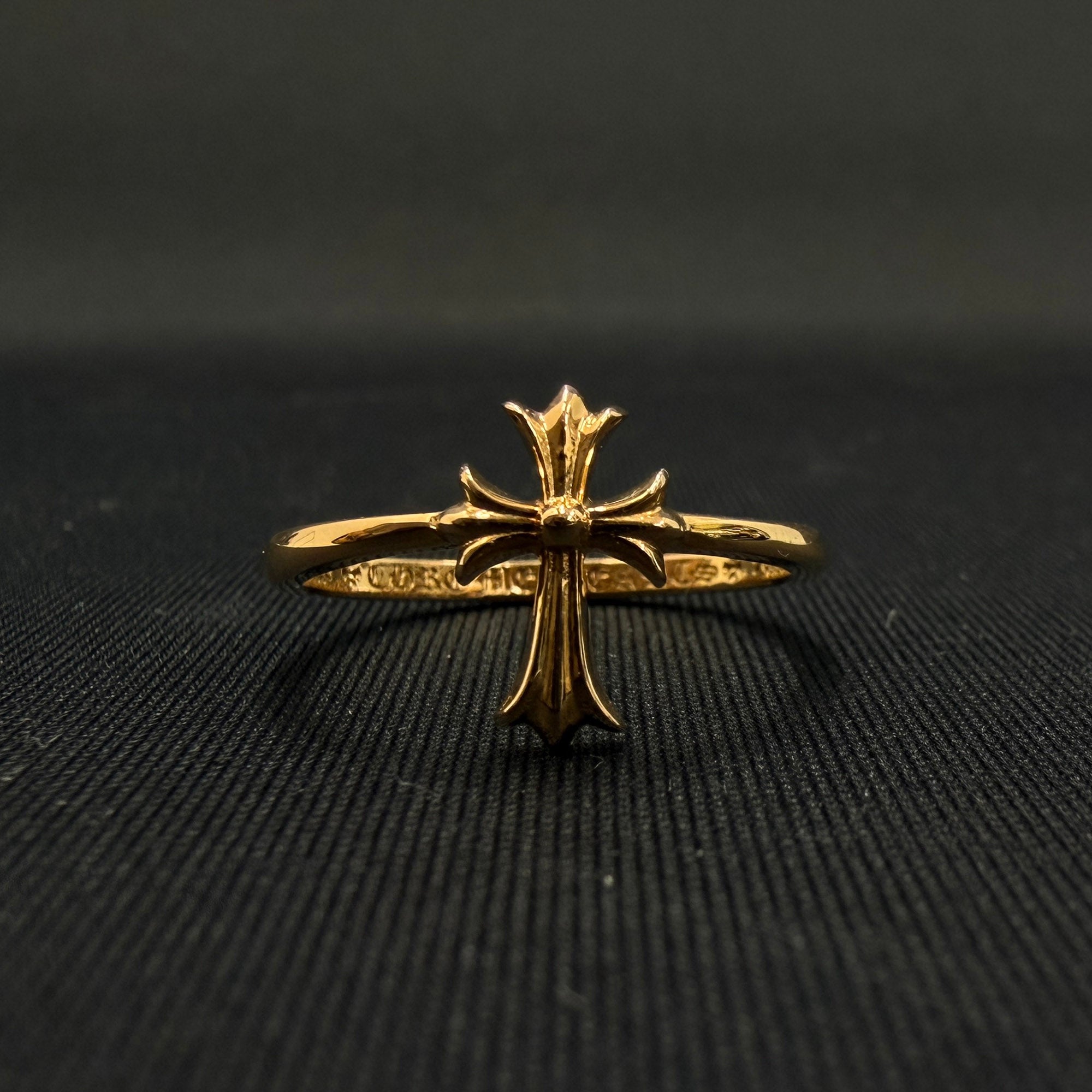 クロムハーツ　バブルガムクロスリング　14号 CHROME HEARTS 22K Bubble Gum CH Cross Ring Size 14号 クロムハーツ
