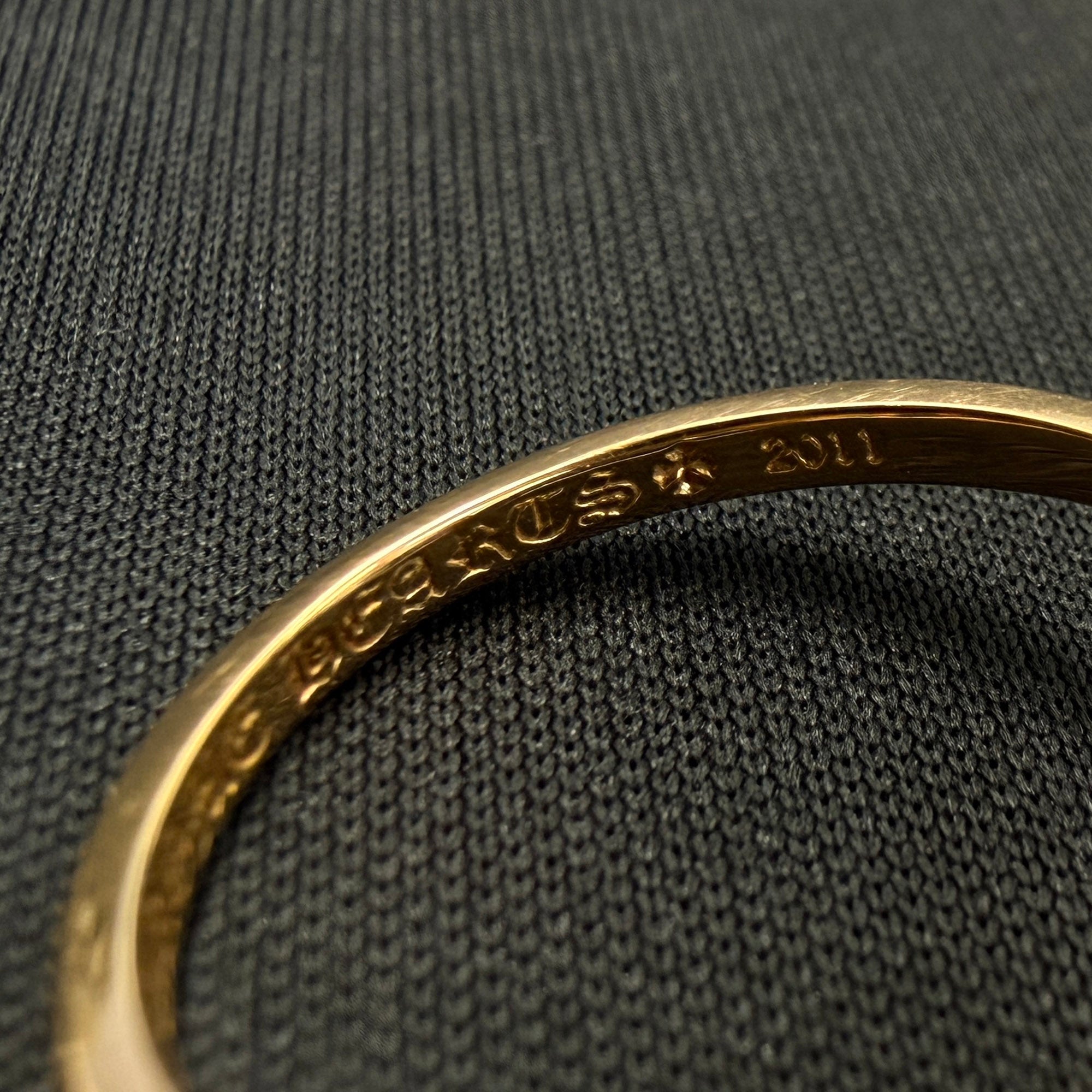 CHROME HEARTS 22K Bubble Gum CH Cross Ring Size 14号 クロムハーツ 22K バブルガム CHクロス リング サイズ14号