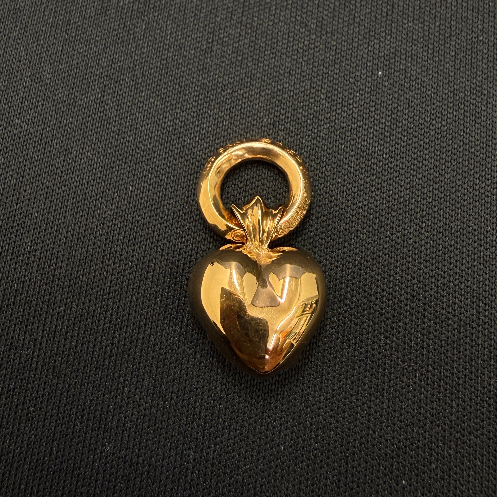 CHROME HEARTS 22K Heart Charm Pendant Top クロムハーツ 22K ハートチャーム ペンダントトップ