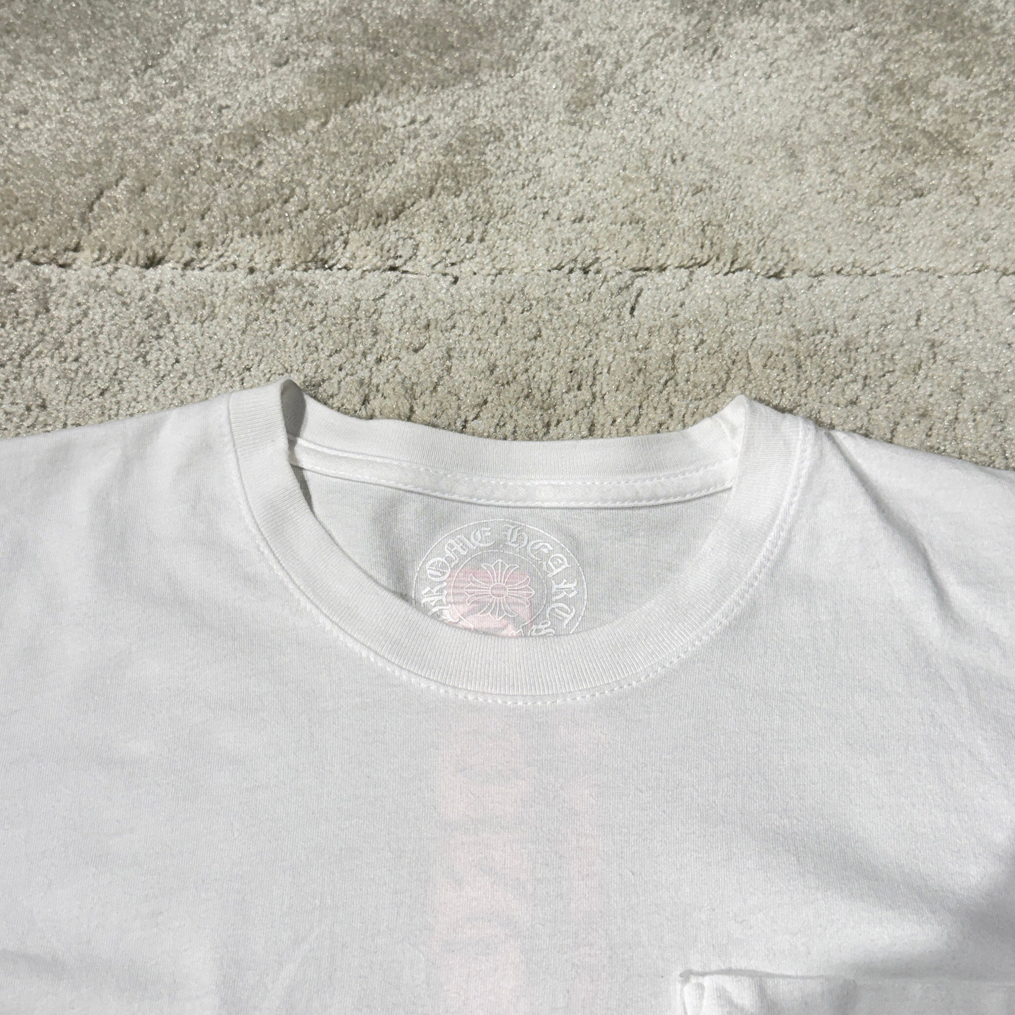 CHROME HEARTS Pink Made In Hollywood Vertical Logo Tee Size S クロムハーツ ピンク メイドインハリウッド ヴァーティカルロゴ Tシャツ サイズS