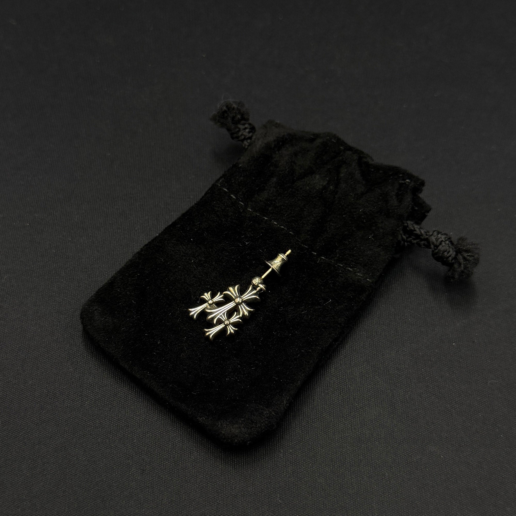 CHROME HEARTS Triple Cross Earring クロムハーツ トリプルクロス イヤリング ピアス