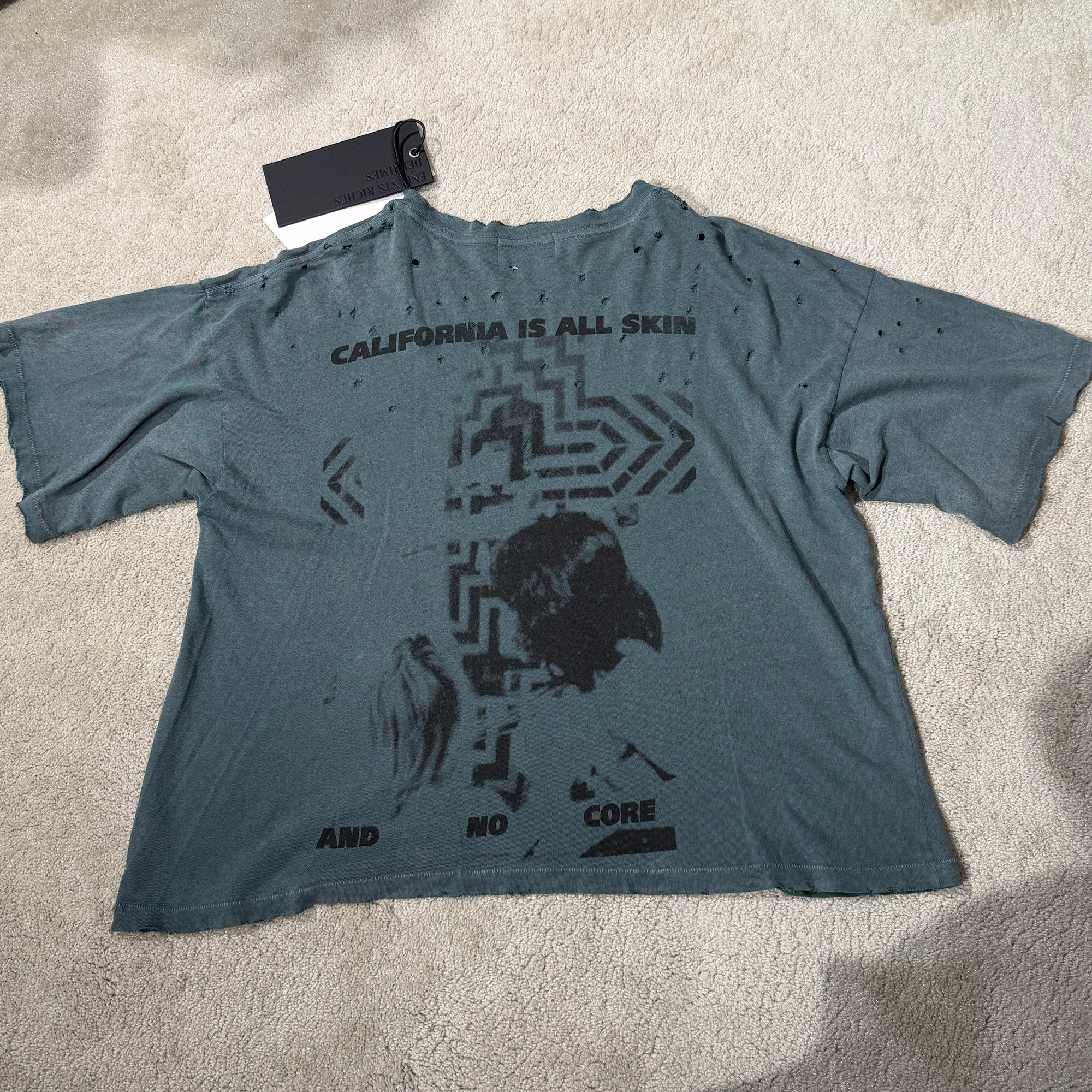 Enfants Riches Déprimés 2024SS " Reverend" Damage Tee Size M アンファン リッシュ デプリメ "レヴァレンド" ダメージ Tシャツ サイズM