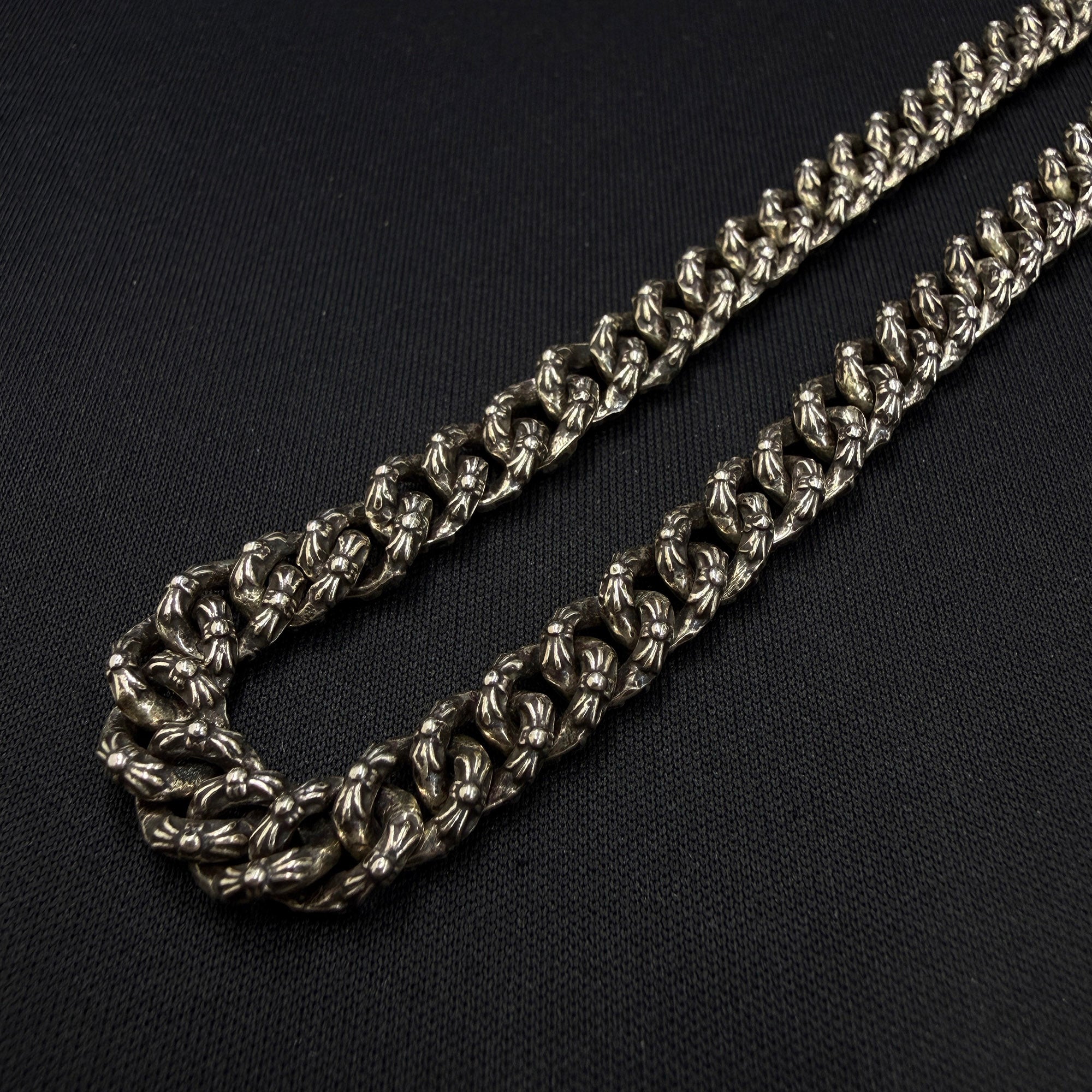CHROME HEARTS Extra Mini Fancy Necklace Chain 16 Inch クロムハーツ エクストラ ミニ ファンシー ネックレスチェーン 16インチ