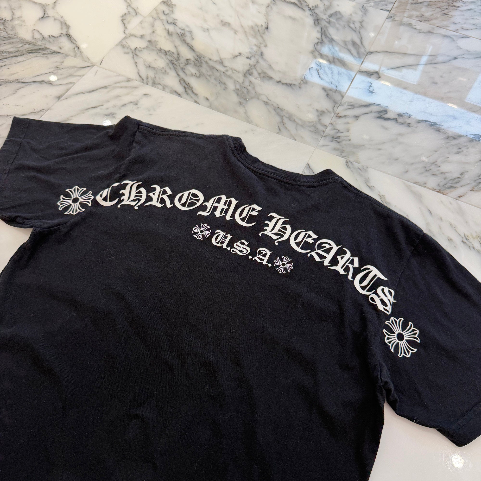 CHROME HEARTS Back Arch USA Logo Tee Size M クロムハーツ バックアーチ USA ロゴ Tシャツ サイズM