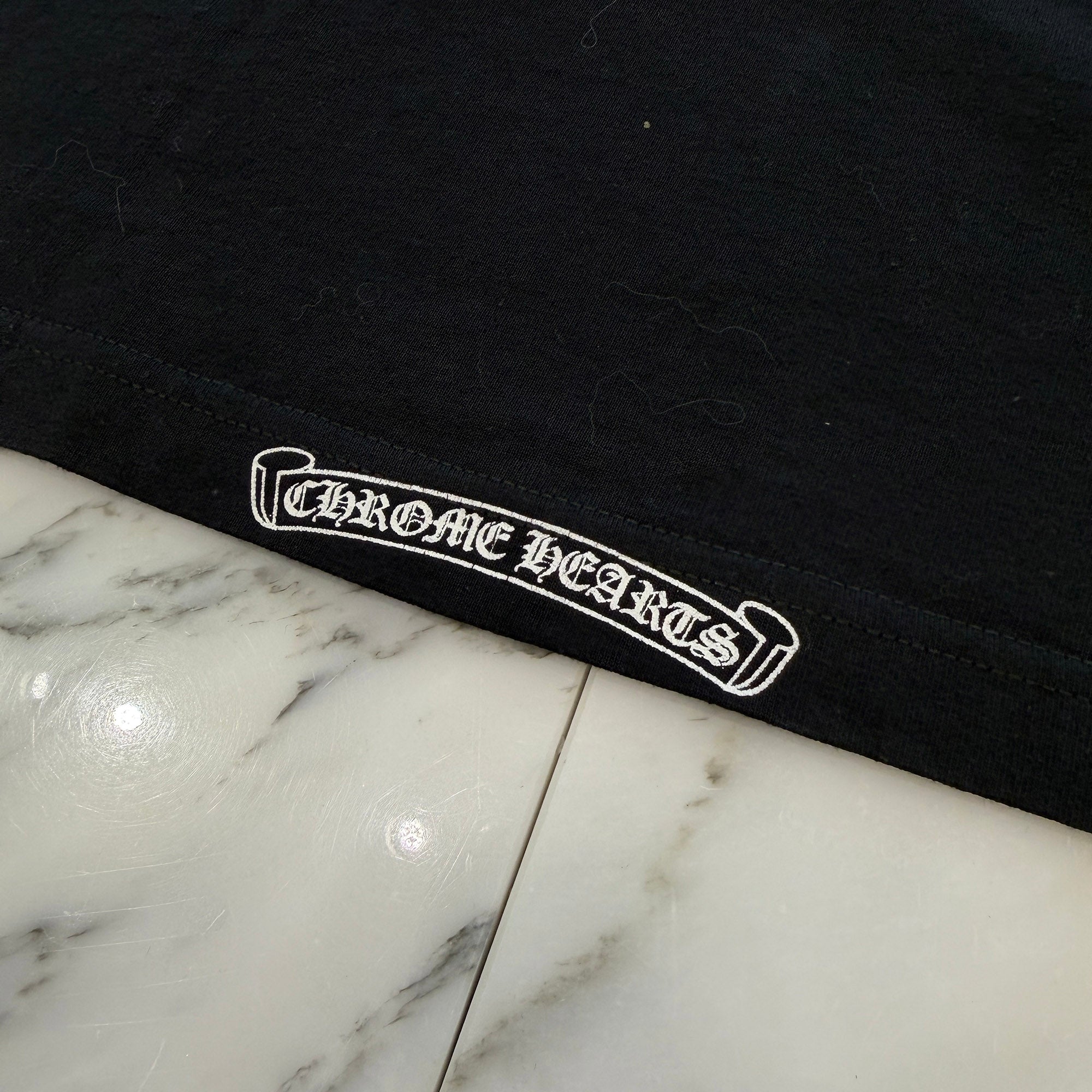 CHROME HEARTS Shoulder Vine Dagger Back Cemetery Cross Print Tee Size XXL クロムハーツ ショルダーヴァインダガー バックセメタリークロスプリント Tシャツ サイズXXL