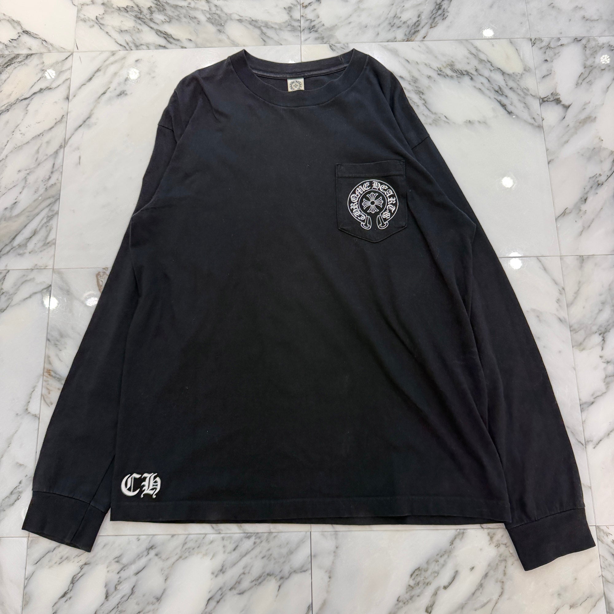 CHROME HEARTS TAIPEI Limited Horseshoe Long Sleeve Tee Size L クロムハーツ 台北限定 ホースシューロングスリーブTシャツ サイズL