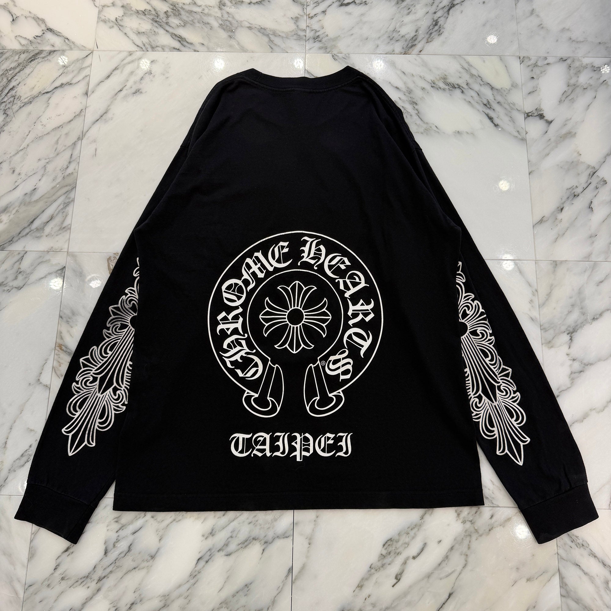CHROME HEARTS TAIPEI Limited Horseshoe Long Sleeve Tee Size L クロムハーツ 台北限定 ホースシューロングスリーブTシャツ サイズL