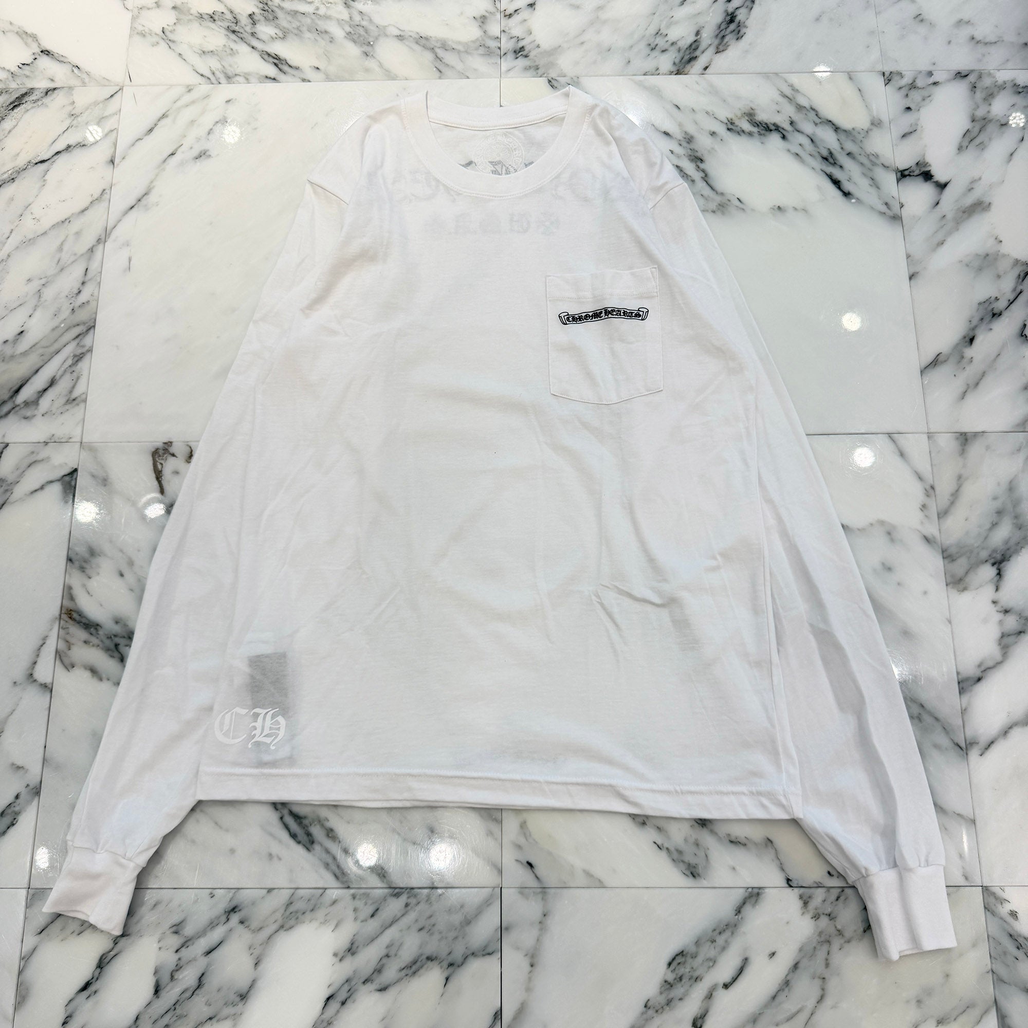 CHROME HEARTS Back Arch Logo USA Long Sleeve Tee Size M クロムハーツ バックアーチロゴ USA ロングスリーブTシャツ サイズM