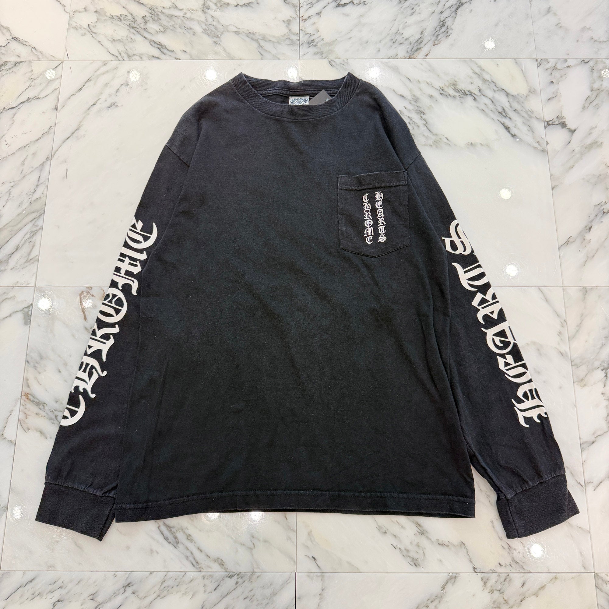 CHROME HEARTS Back Scroll Arm logo Long Sleeve Tee Size M クロムハーツ バックスクロール アームロゴ ロングスリーブＴシャツ サイズM