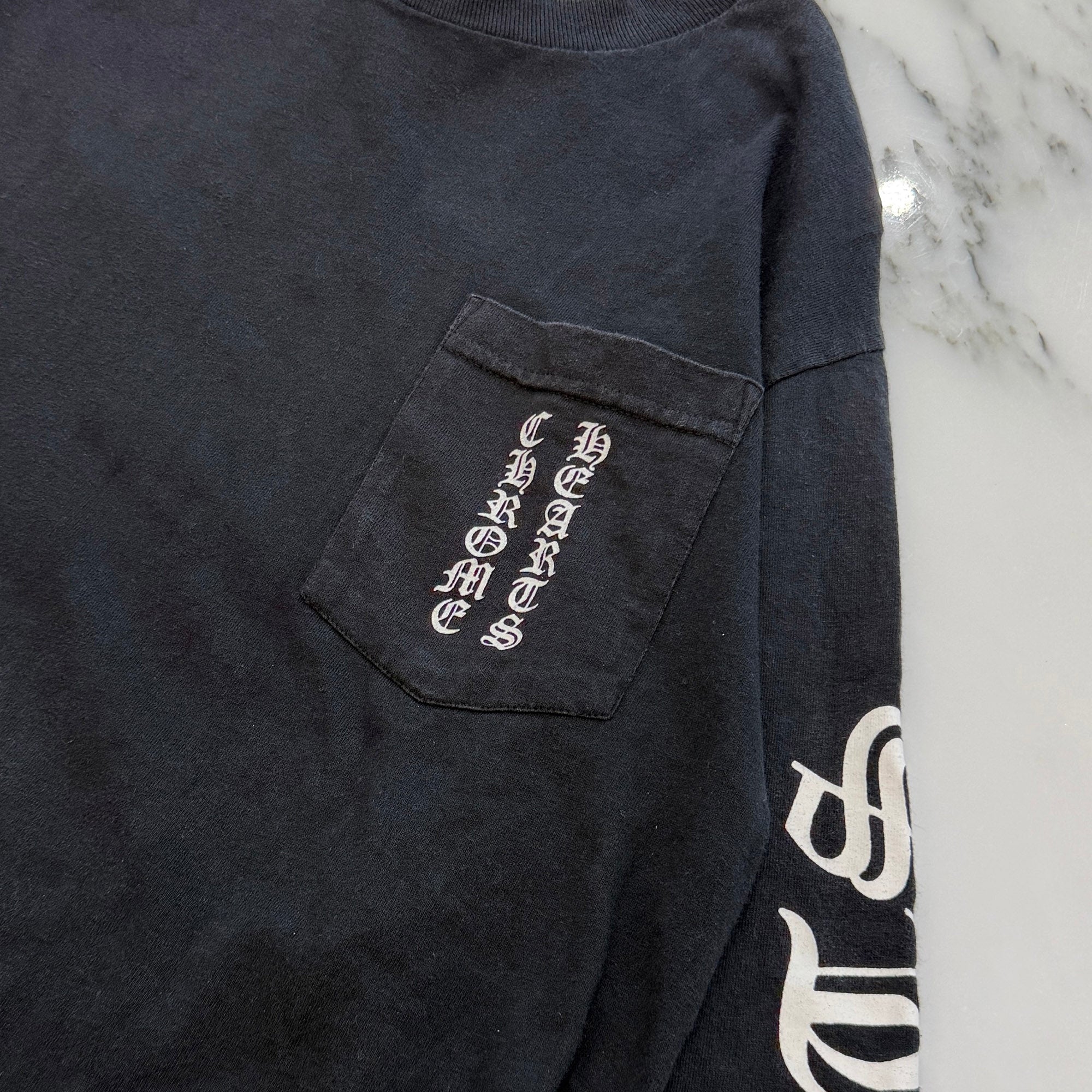 CHROME HEARTS Back Scroll Arm logo Long Sleeve Tee Size M クロムハーツ バックスクロール アームロゴ ロングスリーブＴシャツ サイズM