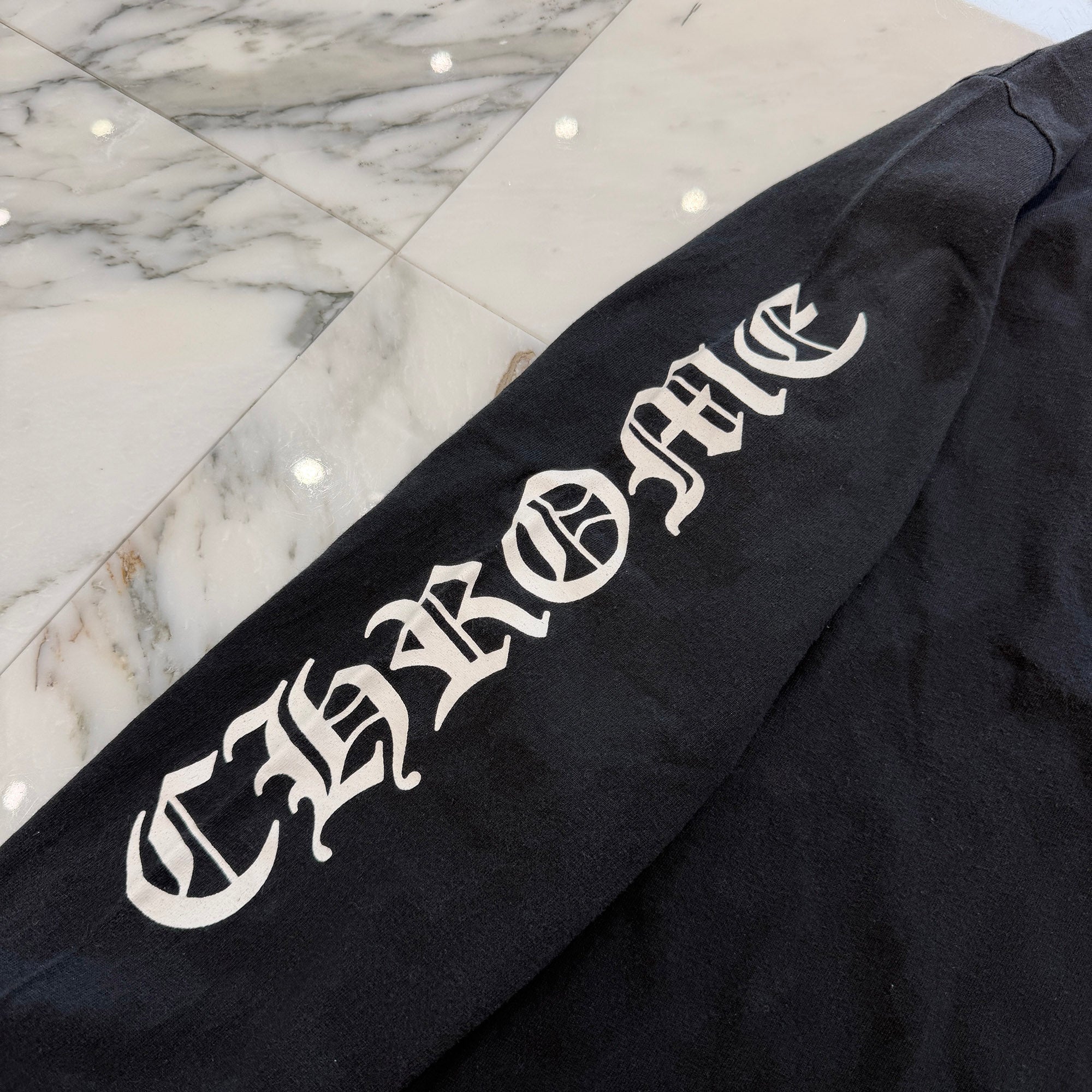 CHROME HEARTS Back Scroll Arm logo Long Sleeve Tee Size M クロムハーツ バックスクロール アームロゴ ロングスリーブＴシャツ サイズM