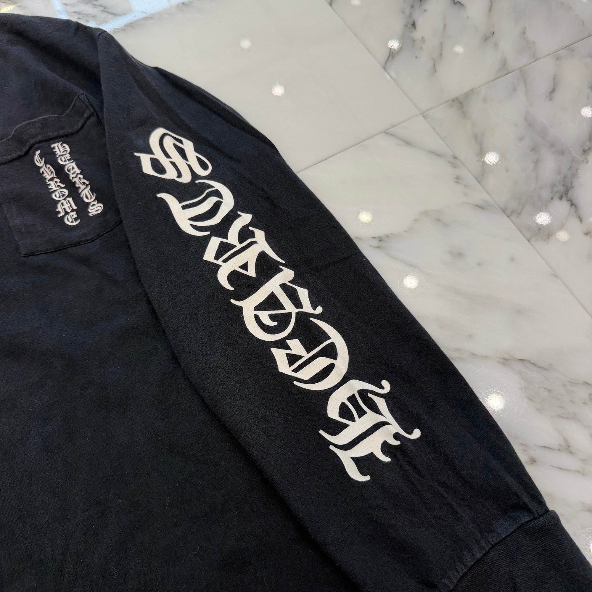 CHROME HEARTS Back Scroll Arm logo Long Sleeve Tee Size M クロムハーツ バックスクロール アームロゴ ロングスリーブＴシャツ サイズM
