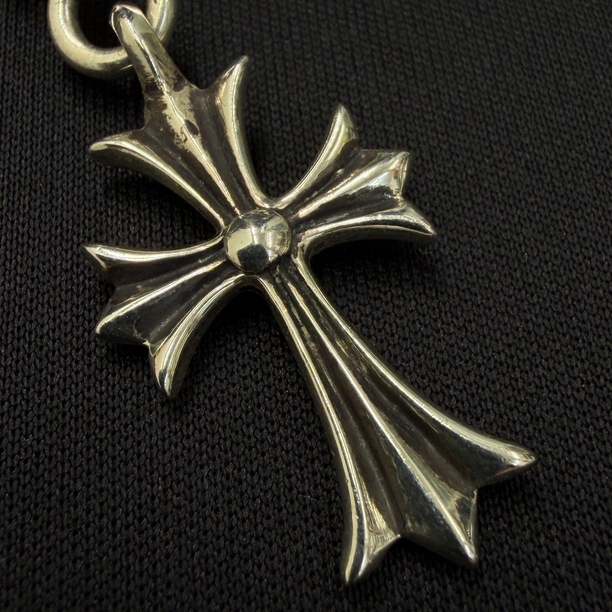 CHROME HEARTS 1 Ball Tiny Cross Charm Pendant Top × BallChain クロムハーツ 1 ボール タイニークロス チャーム ペンダントトップ×ボールチェーン
