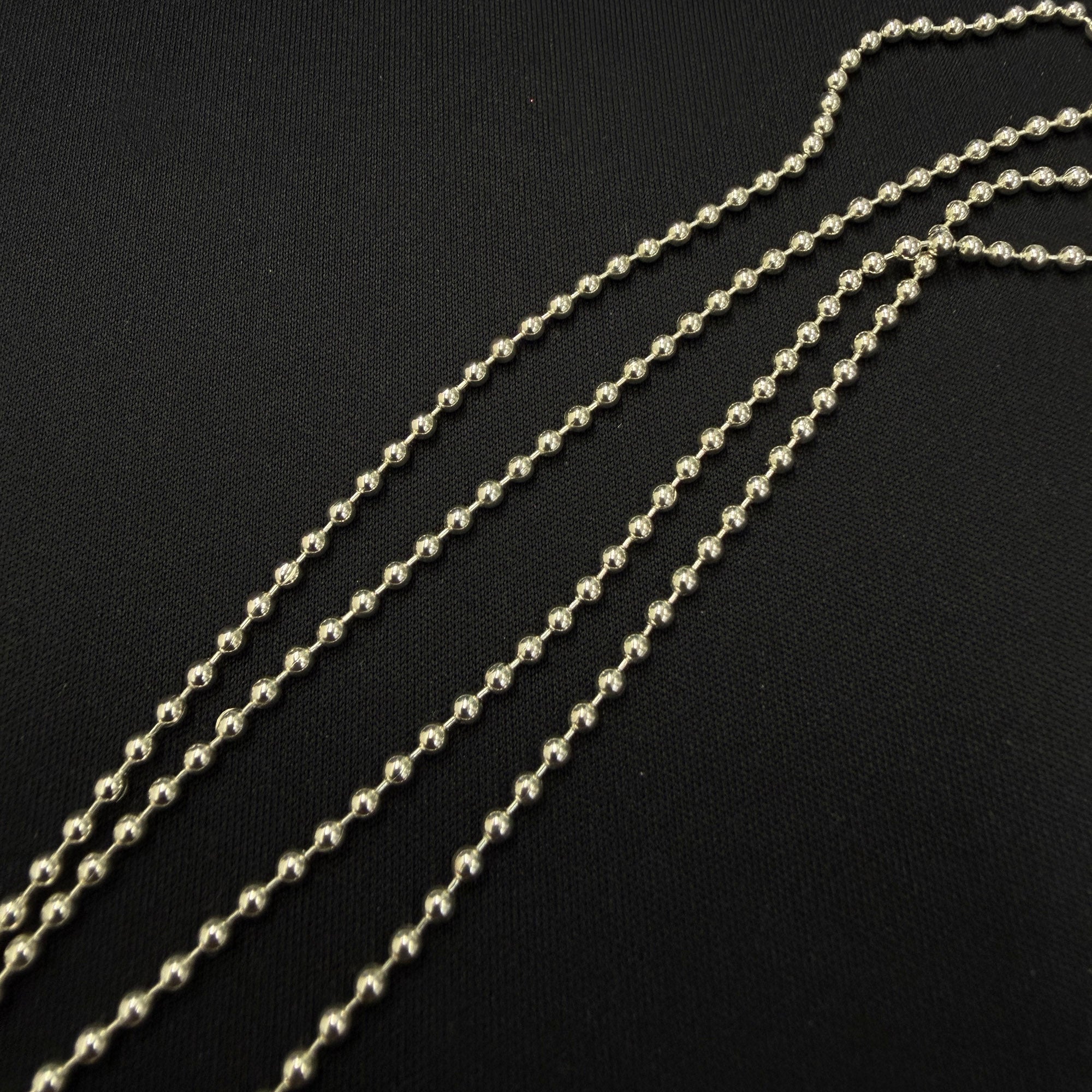 CHROME HEARTS 1 Ball Tiny Cross Charm Pendant Top × BallChain