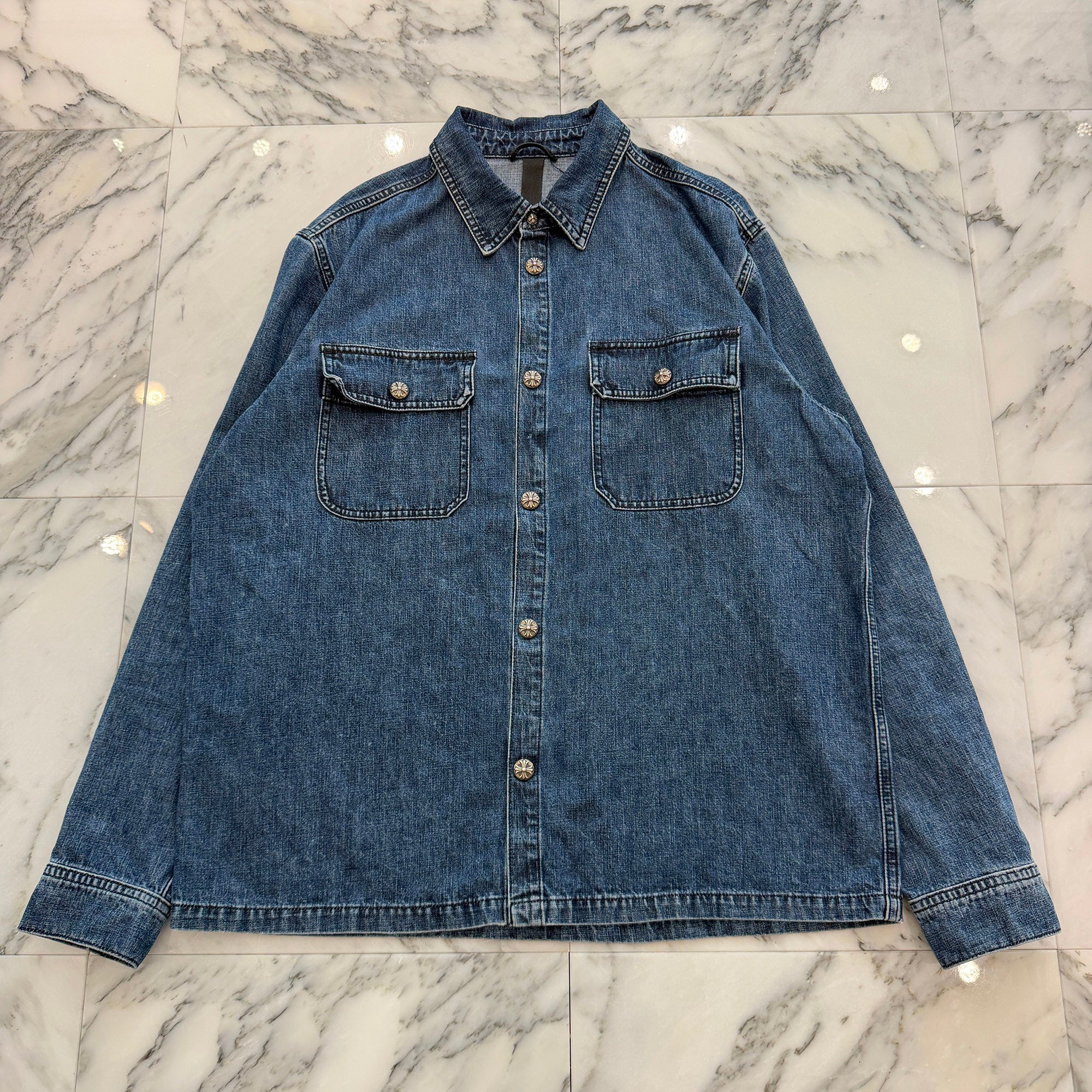 CHROME HEARTS Y NOT WORK DOG Denim Jacket Size XL クロムハーツ ワイノット ワークドッグ デニムジャケット サイズXL