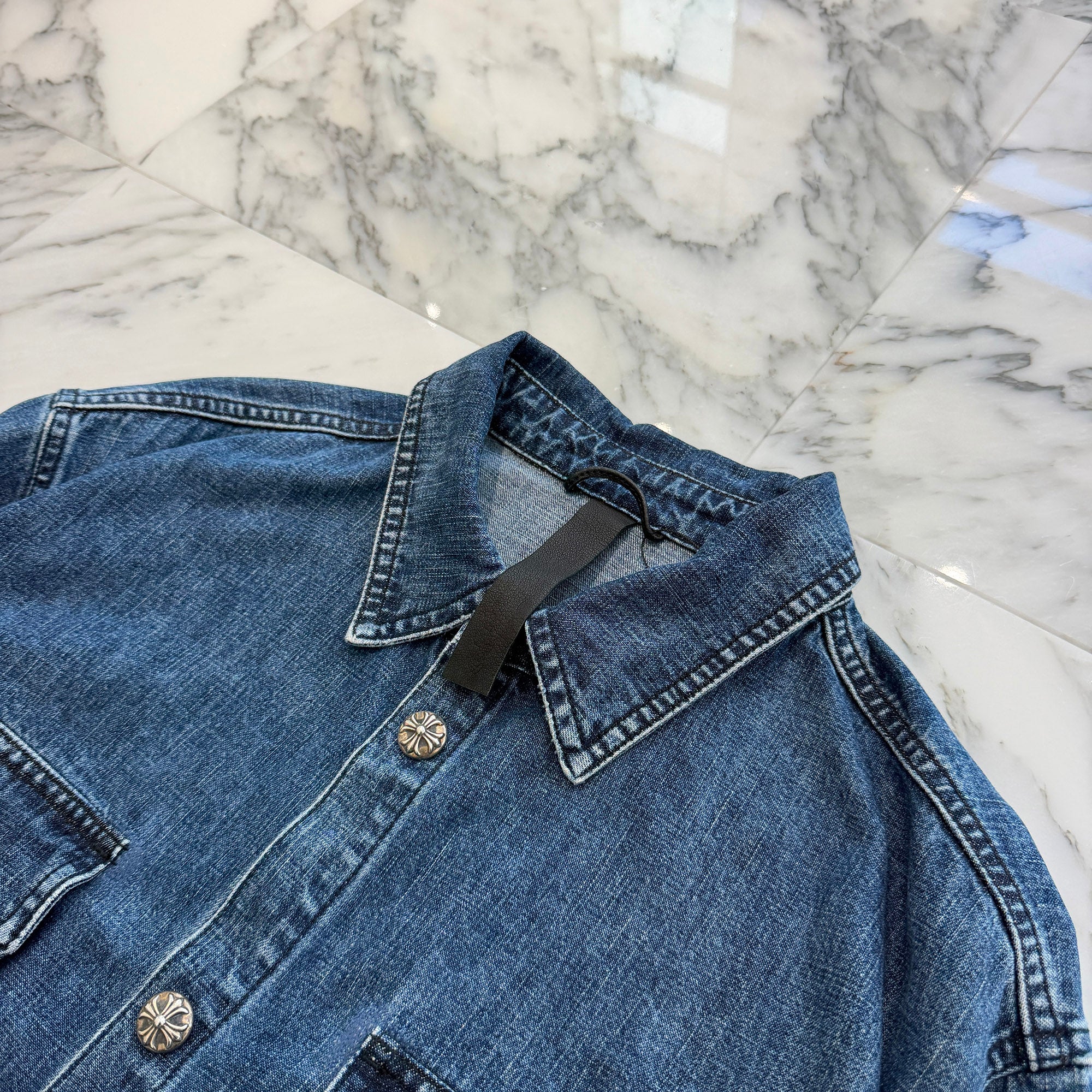 CHROME HEARTS Y NOT WORK DOG Denim Jacket Size XL クロムハーツ ワイノット ワークドッグ デニムジャケット サイズXL