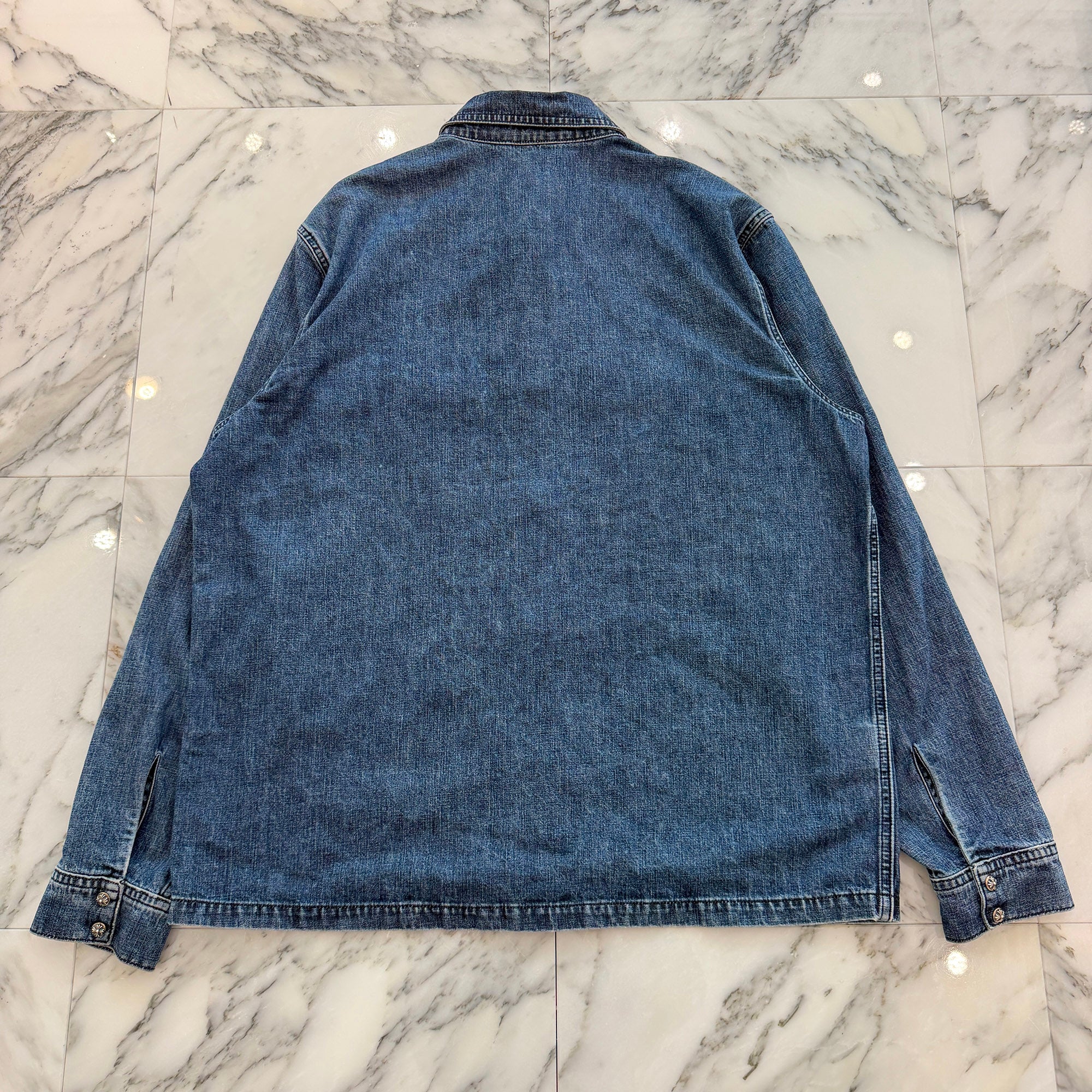 CHROME HEARTS Y NOT WORK DOG Denim Jacket Size XL クロムハーツ ワイノット ワークドッグ デニムジャケット サイズXL