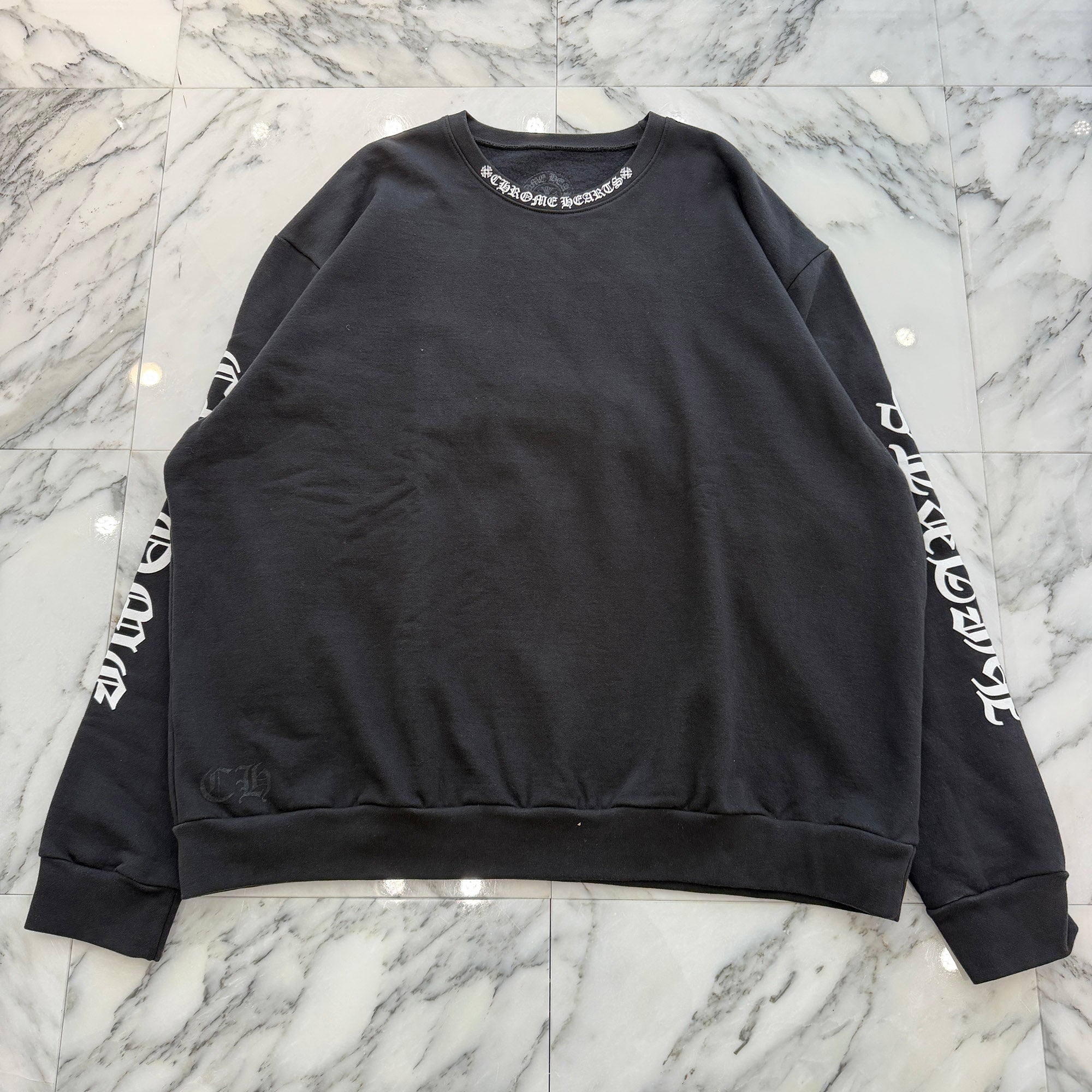 CHROME HEARTS Neck Logo Crewneck Sweatshirt Size XL クロムハーツ ネックロゴクルーネックスウェットシャツ サイズXL