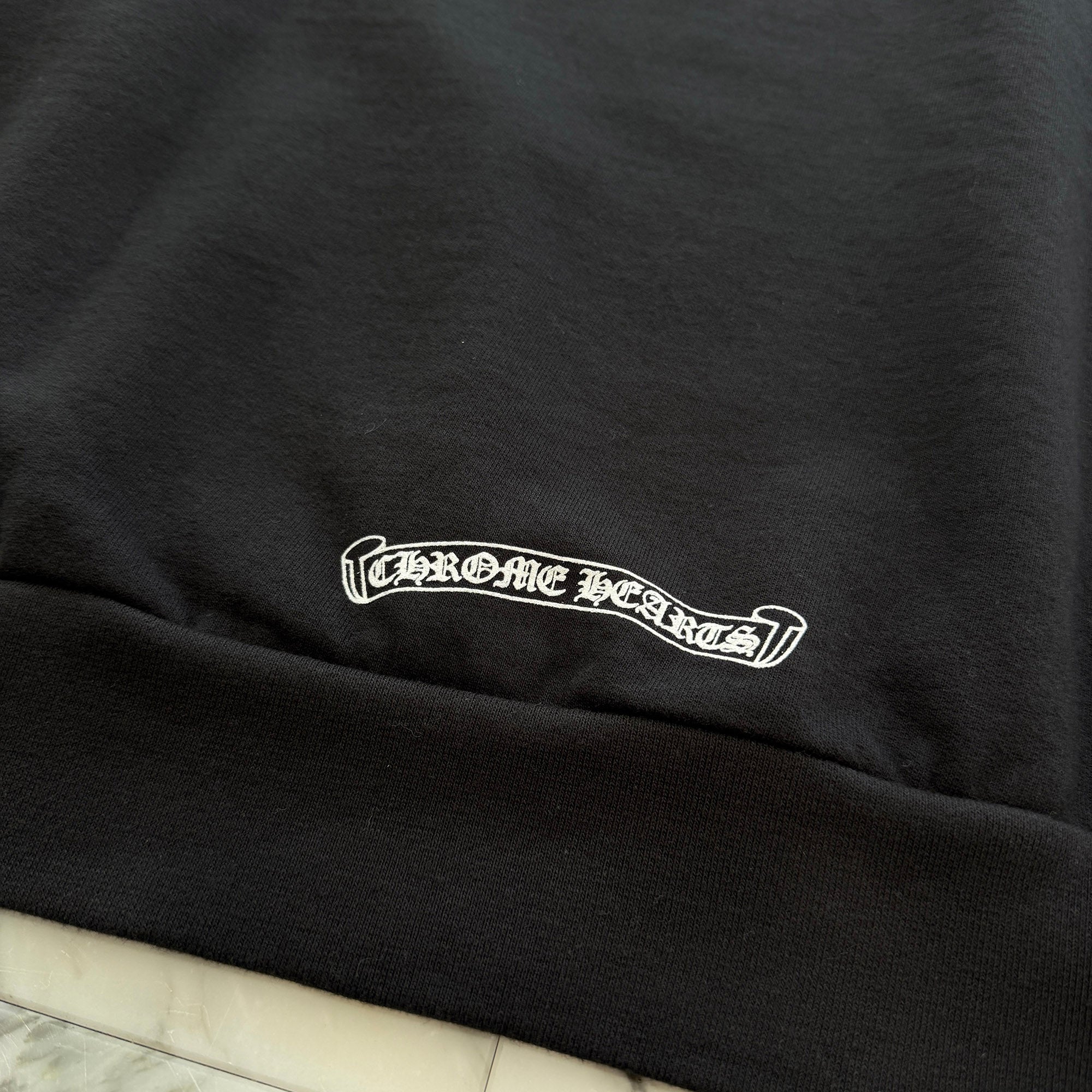 CHROME HEARTS Neck Logo Crewneck Sweatshirt Size XL クロムハーツ ネックロゴクルーネックスウェットシャツ サイズXL