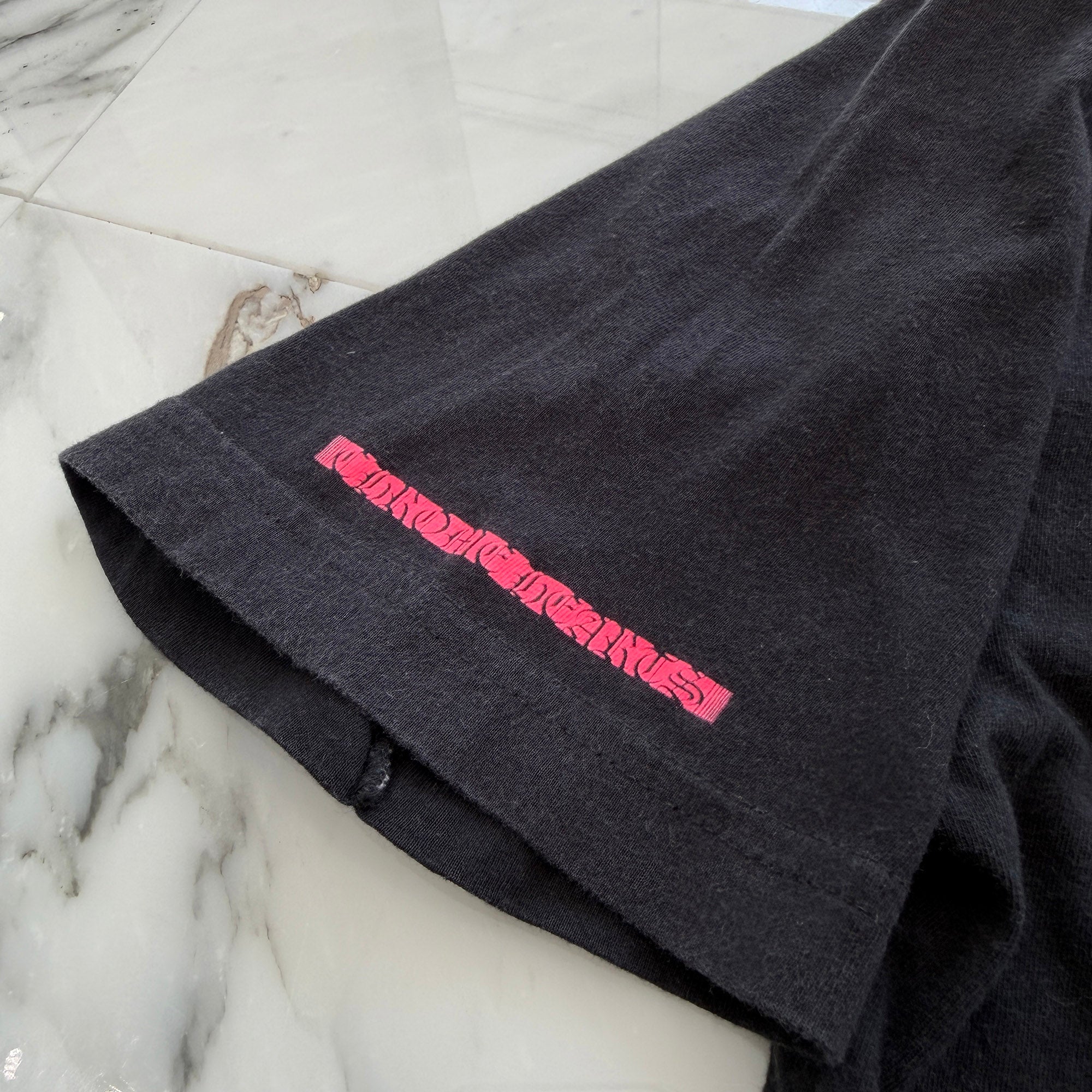 CHROME HEARTS Pink Made in Hollywood Vertical Logo Tee Size S クロムハーツ ピンク メイドインハリウッド ヴァーティカルロゴ Tシャツ サイズS
