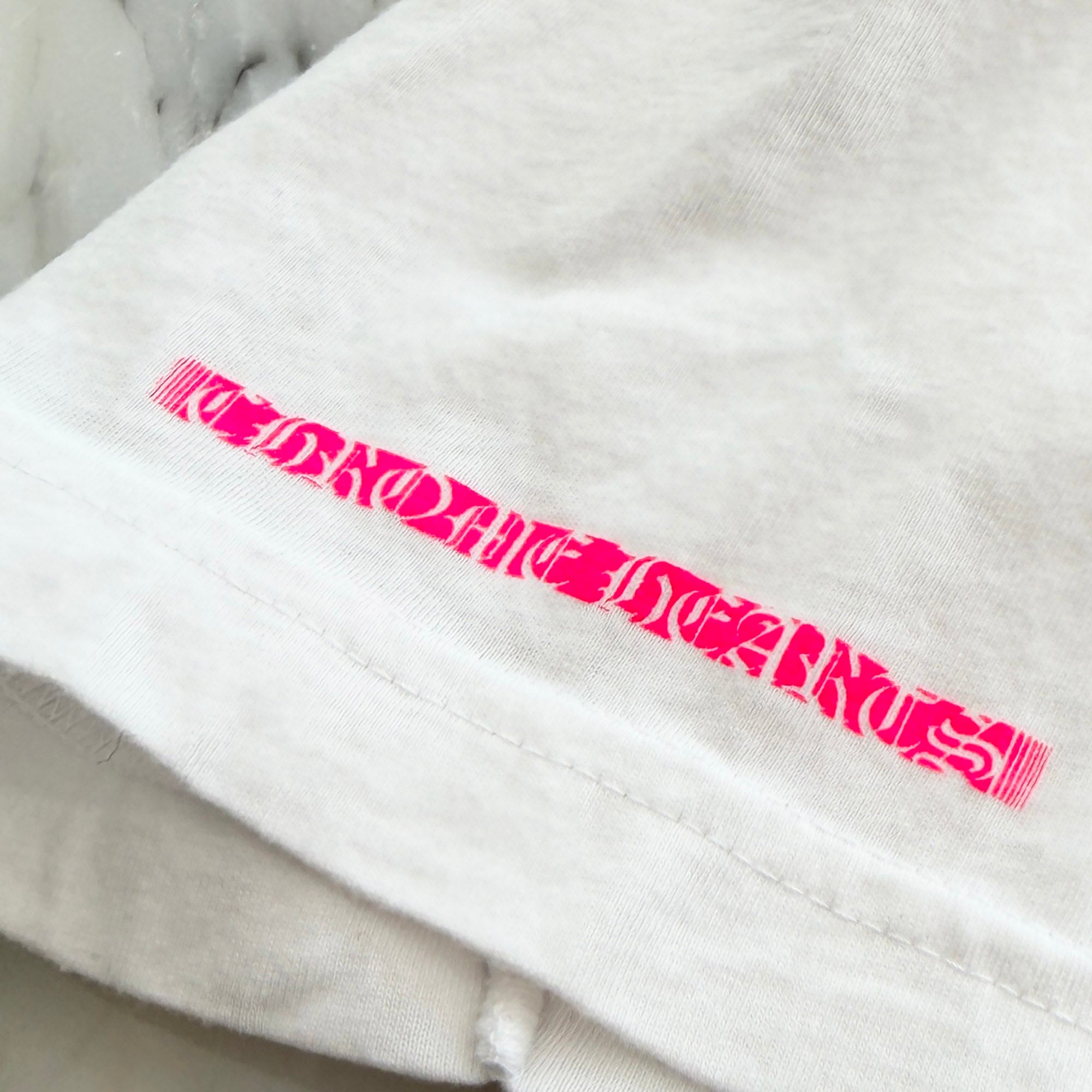 CHROME HEARTS Pink Made In Hollywood Vertical Logo Tee Size M クロムハーツ ピンク メイドインハリウッド ヴァーティカルロゴ Tシャツ サイズM