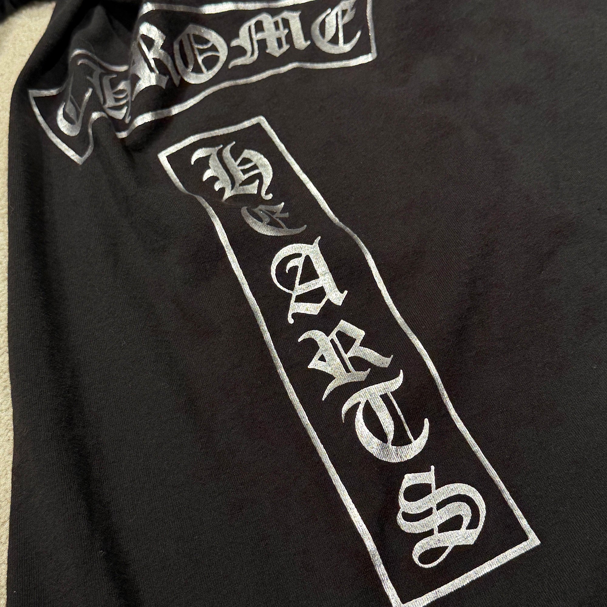 CHROME HEARTS Side T Bar Logo Sleeve Horseshoe × Hailey Cross Print Long Sleeve Tee Size XXL クロムハーツ サイド Tバー ロゴ スリーブ ホースシュー × ヘイリークロス プリント ロングスリーブTシャツ サイズXXL